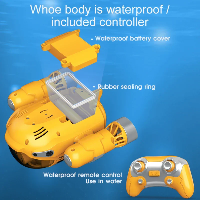 Waterproof RC Boat Toy for Kids Dual Propeller Remote Control Boat - Image 3