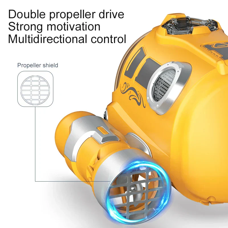 Waterproof RC Boat Toy for Kids Dual Propeller Remote Control Boat - Image 4