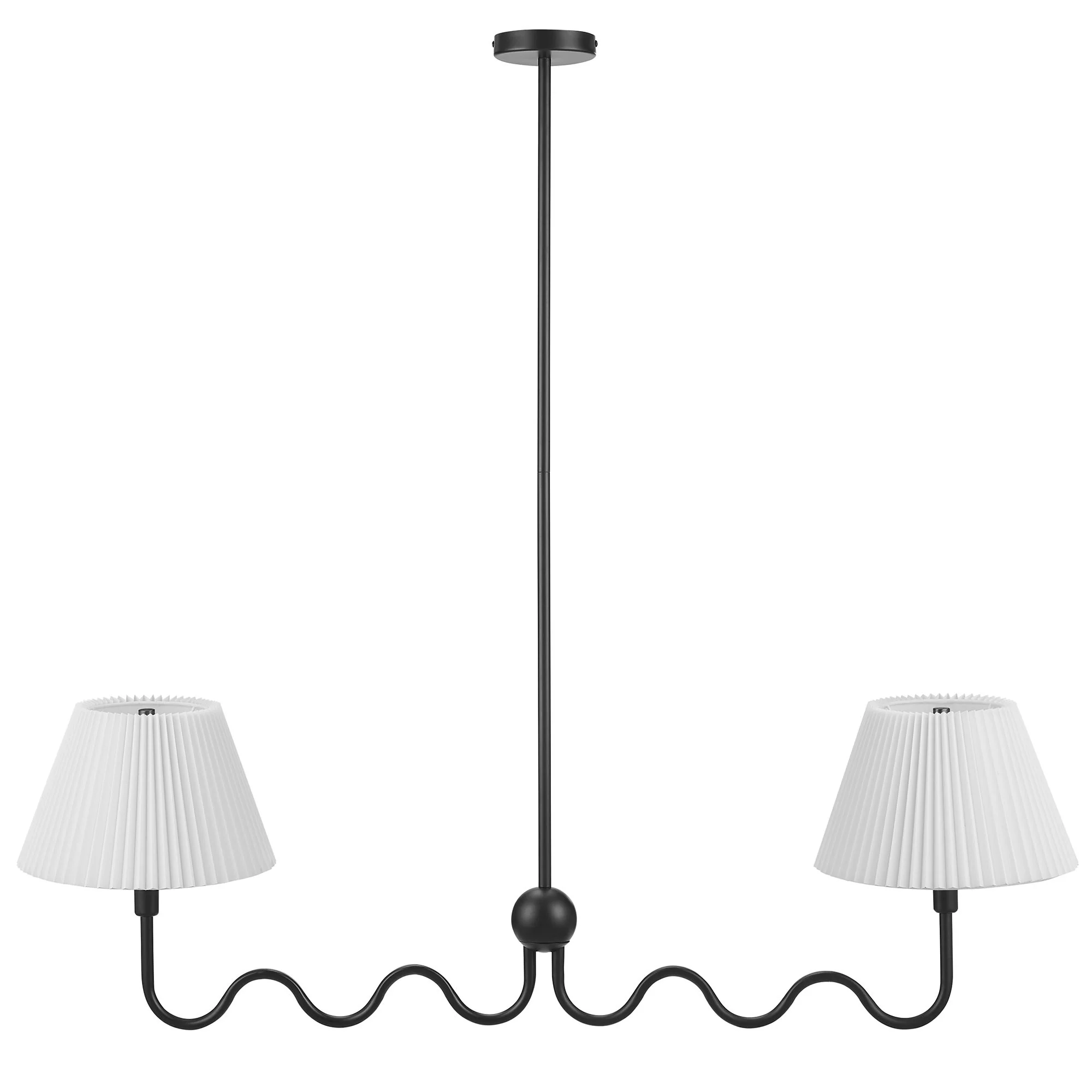 Wave Squiggle 2-Arm Pendant Light by Modway - Image 10
