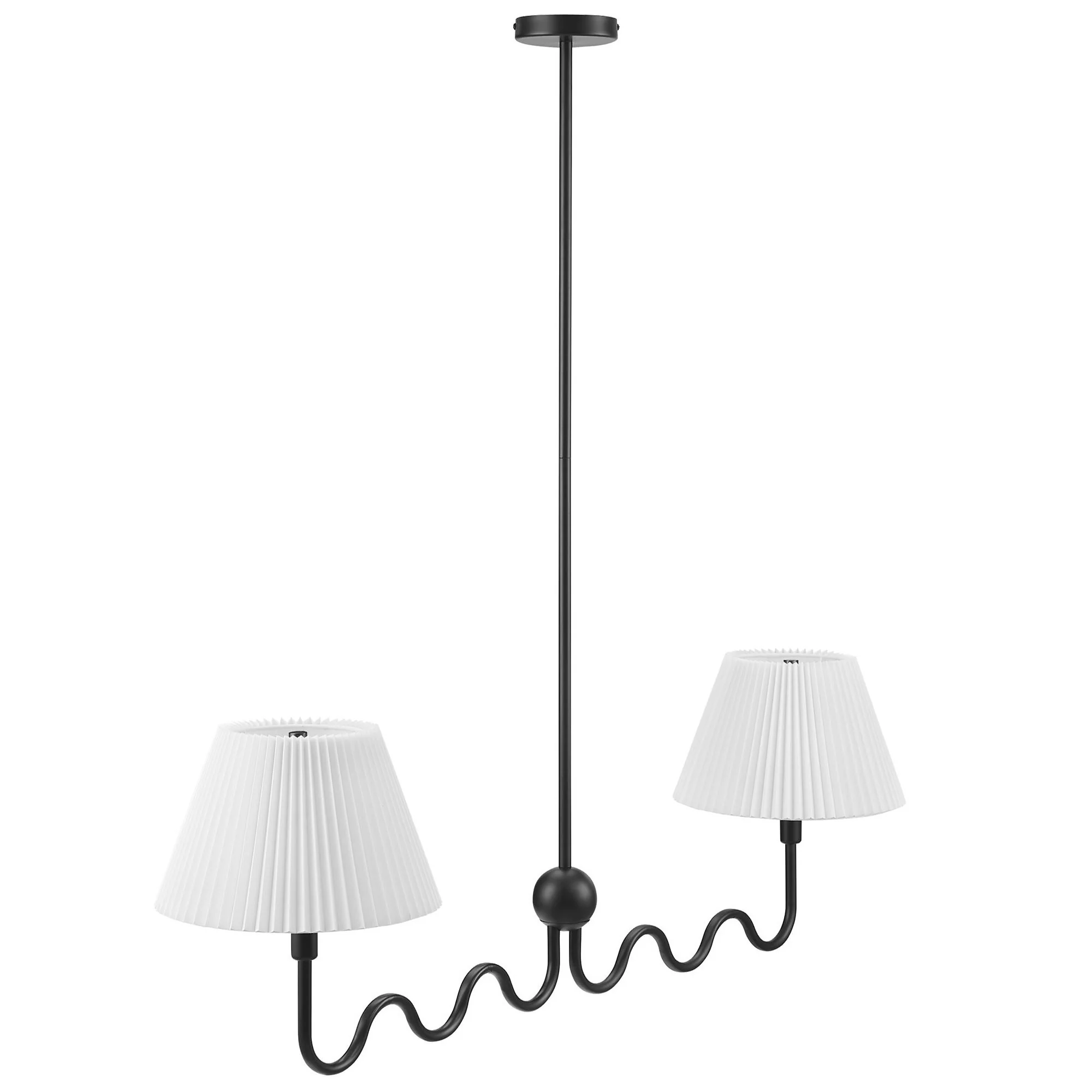 Wave Squiggle 2-Arm Pendant Light by Modway - Image 14