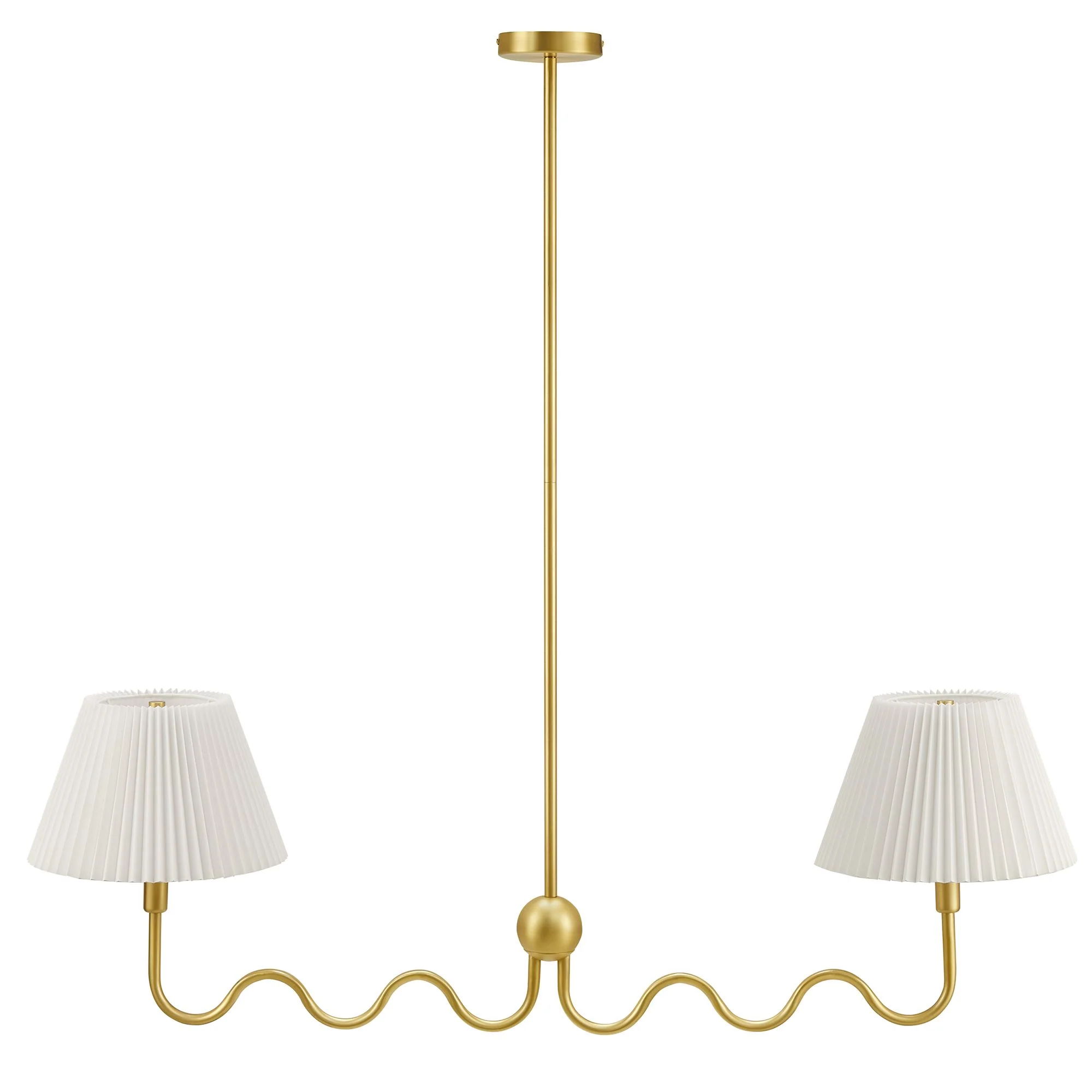 Wave Squiggle 2-Arm Pendant Light by Modway - Image 5