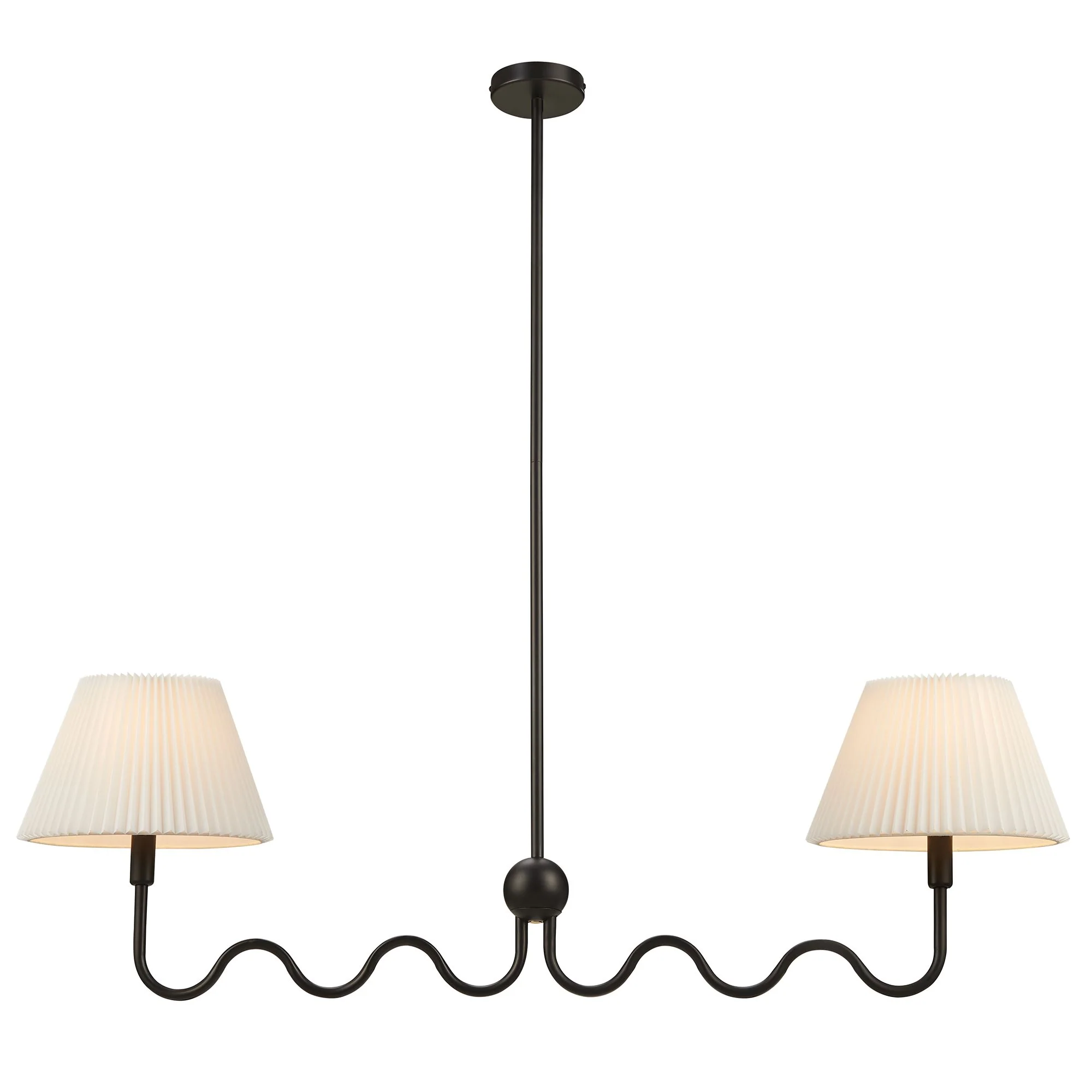 Wave Squiggle 2-Arm Pendant Light by Modway - Image 9