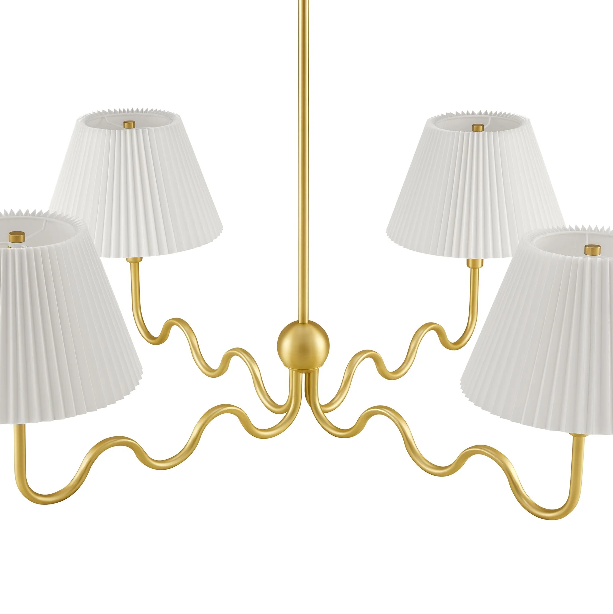 Wave Squiggle 4-Arm Pendant Light by Modway - Image 6