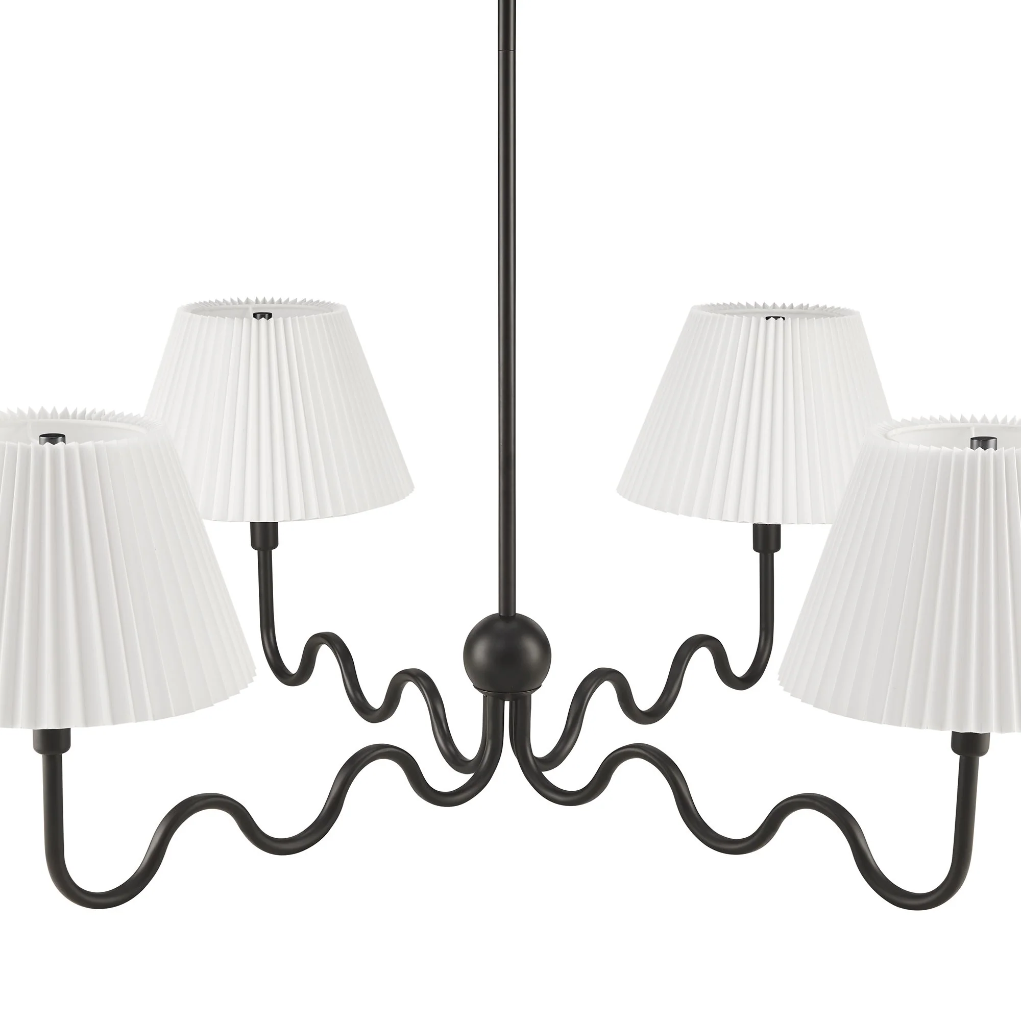 Wave Squiggle 4-Arm Pendant Light by Modway - Image 9