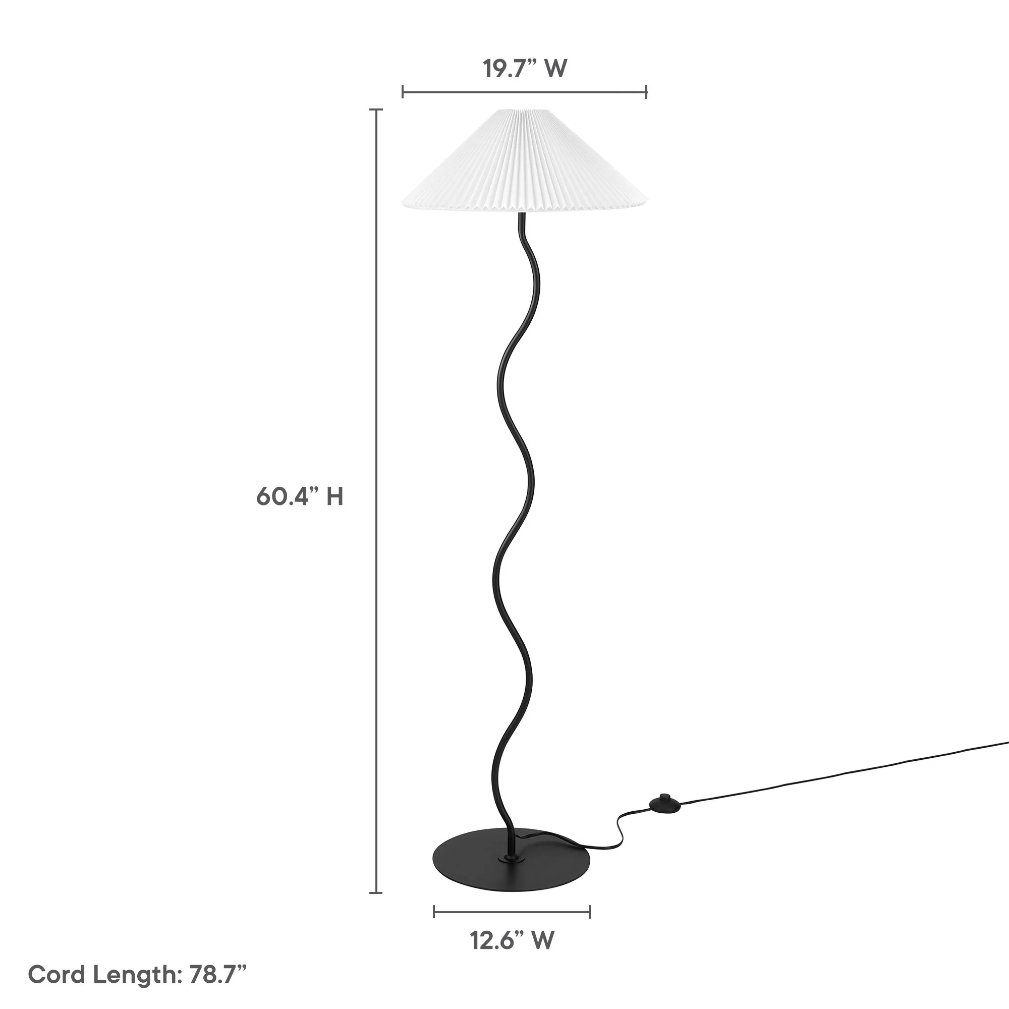 Wave Squiggle Floor Lamp by Modway - Image 4