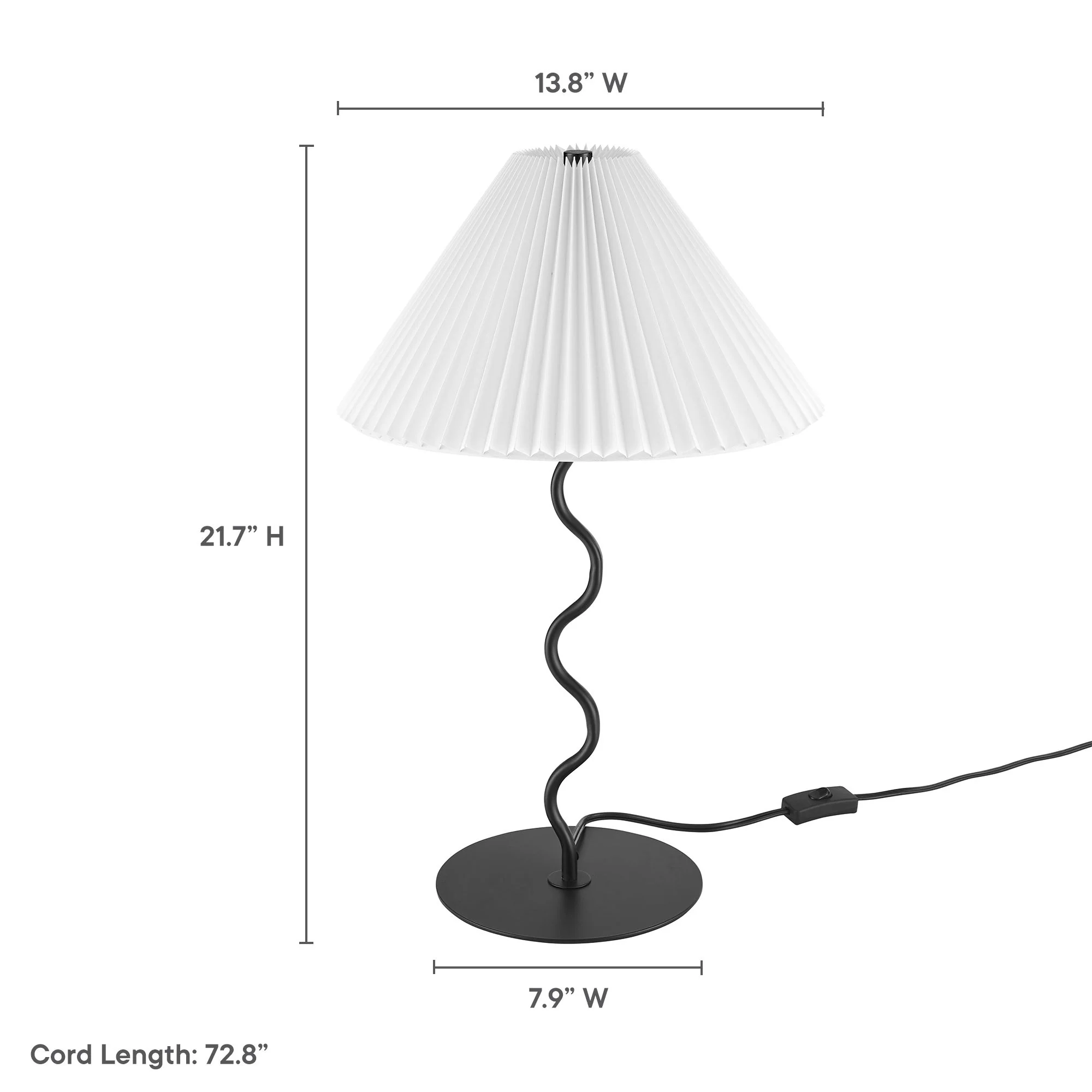 Wave Squiggle Table Lamp by Modway - Image 4