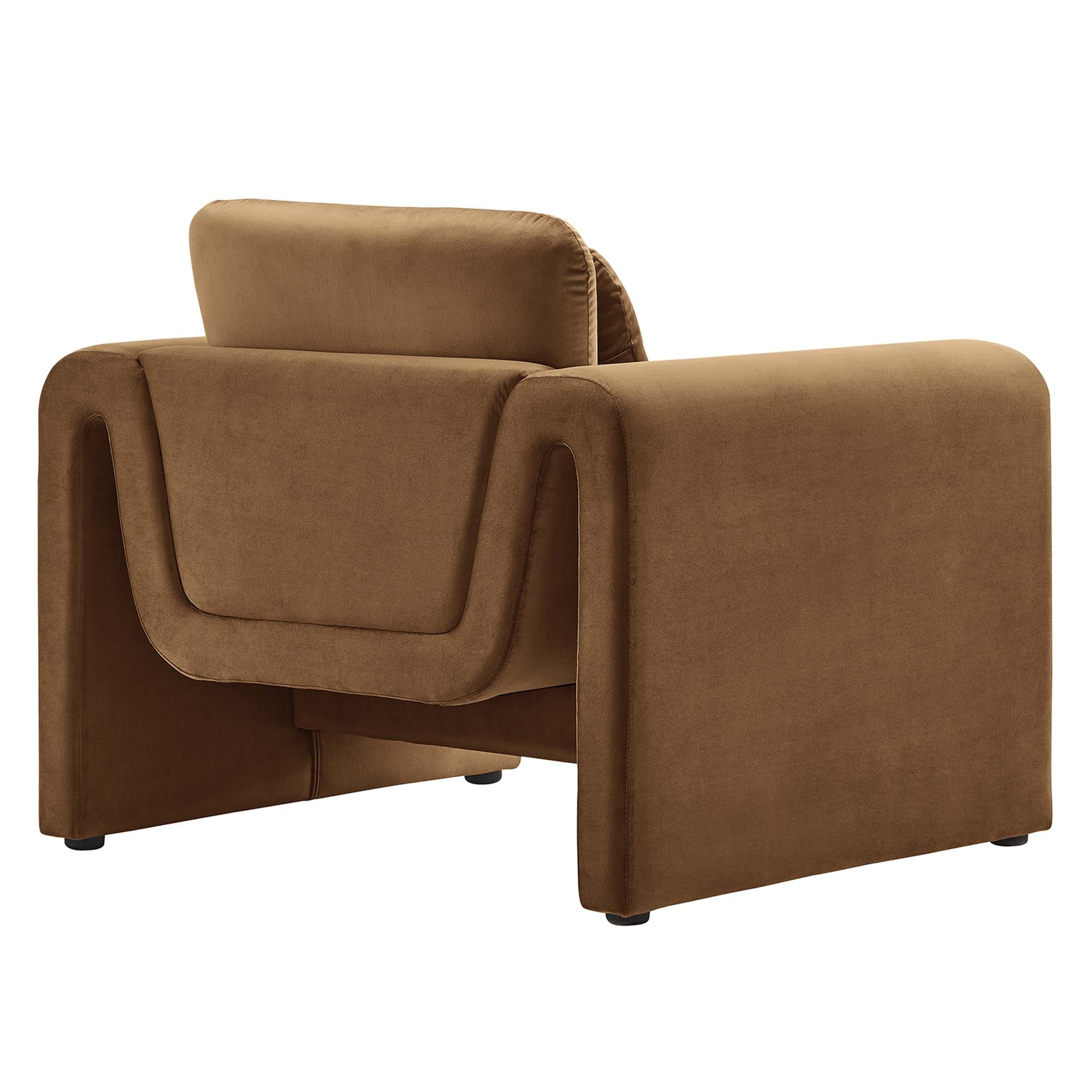 Waverly Performance Velvet Armchair by Modway - Image 5