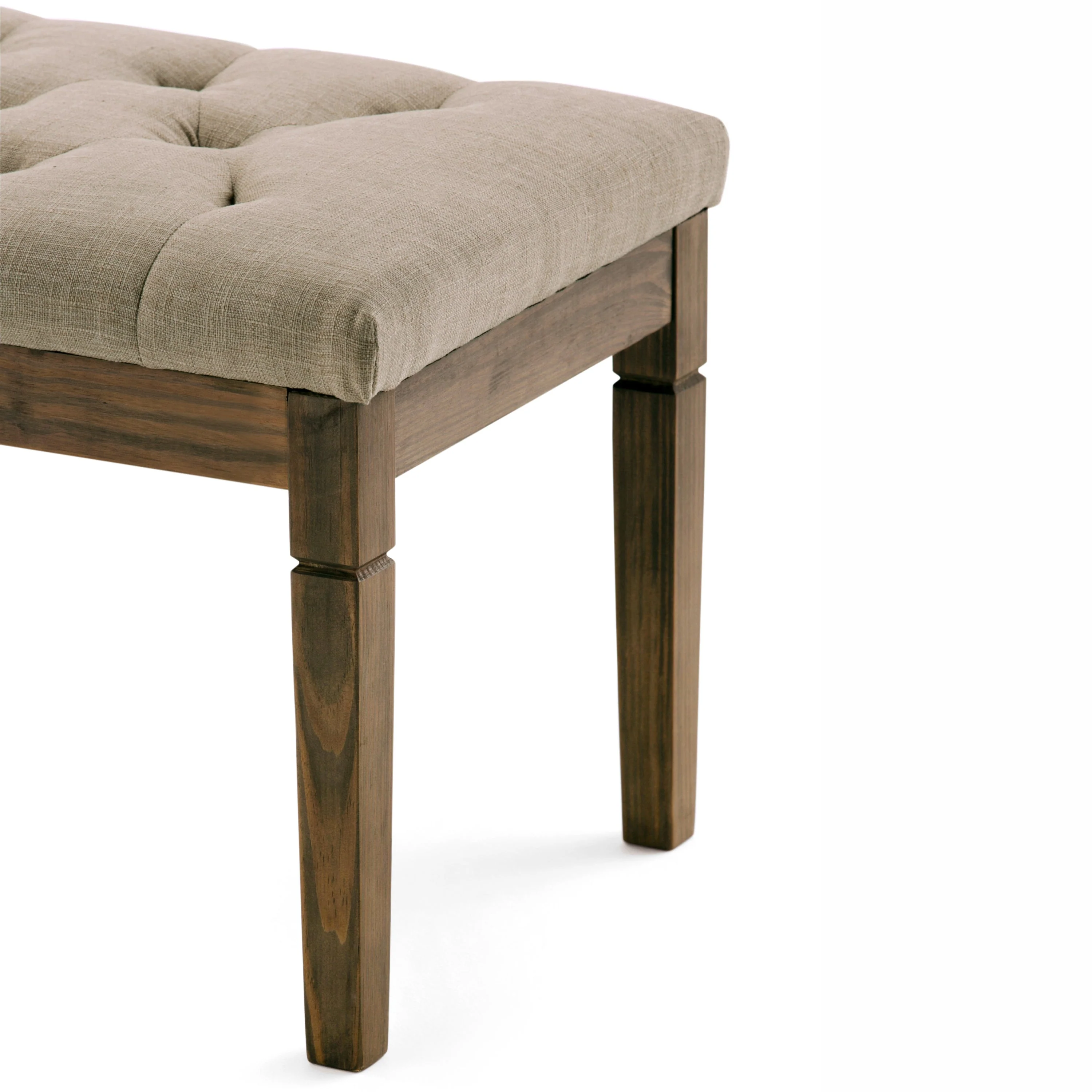 Waverly Tufted Ottoman Bench - Natural - Image 3