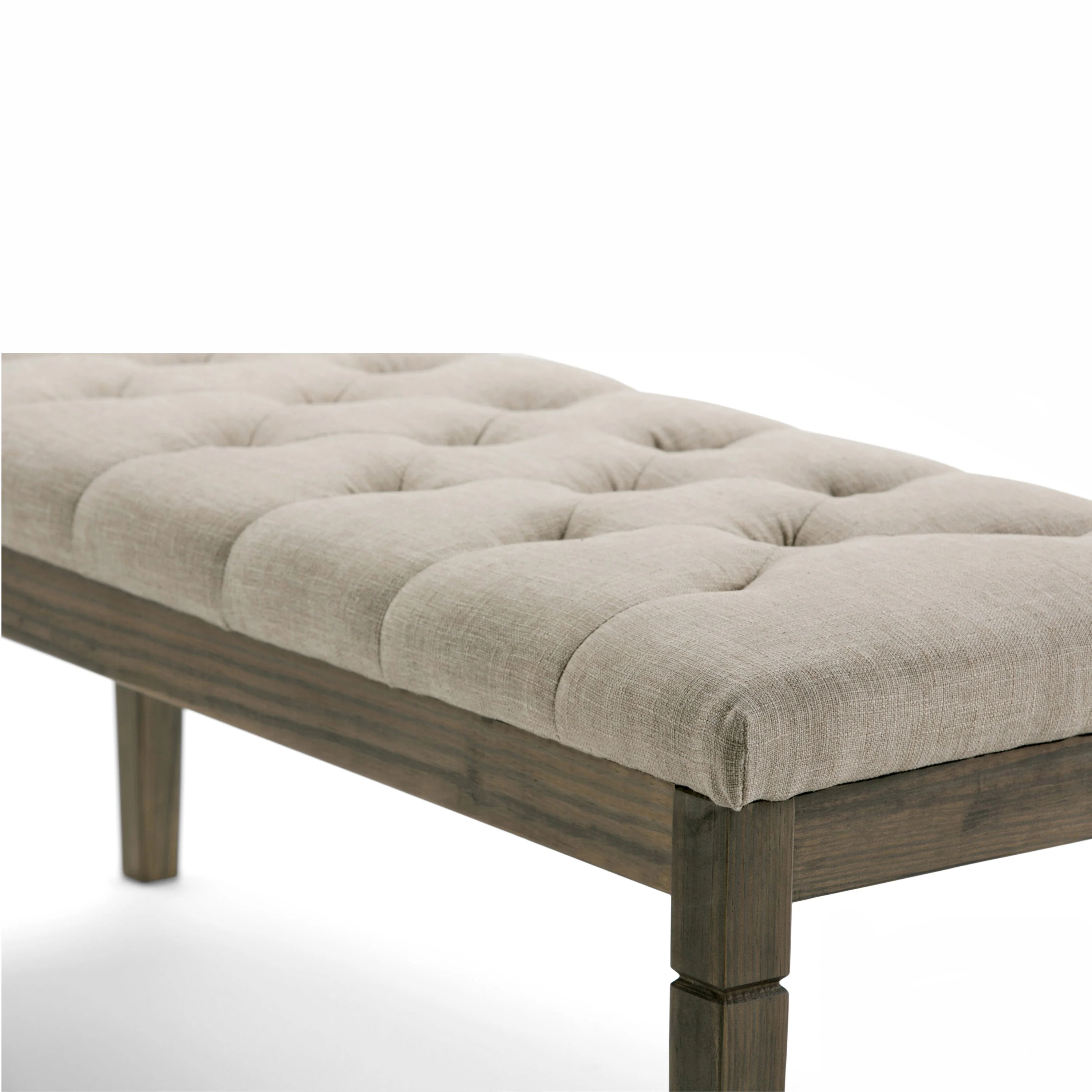 Waverly Tufted Ottoman Bench - Natural - Image 4