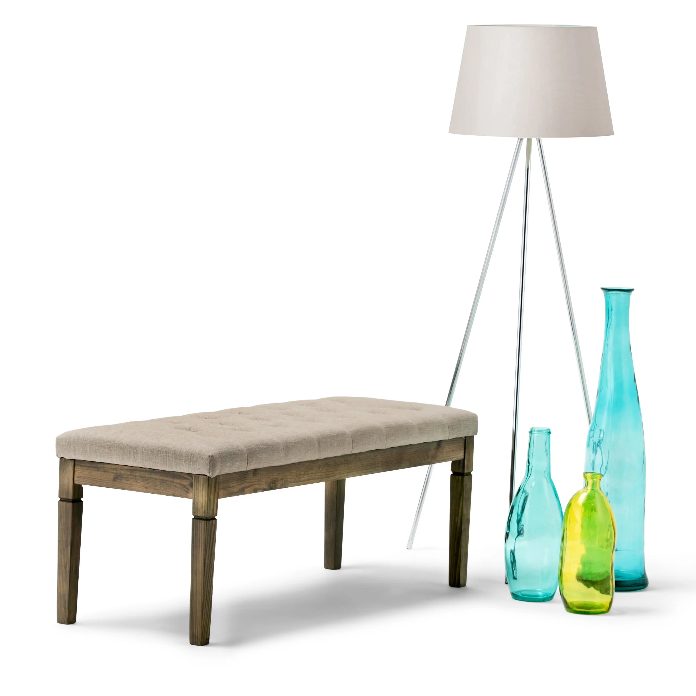 Waverly Tufted Ottoman Bench - Natural - Image 6