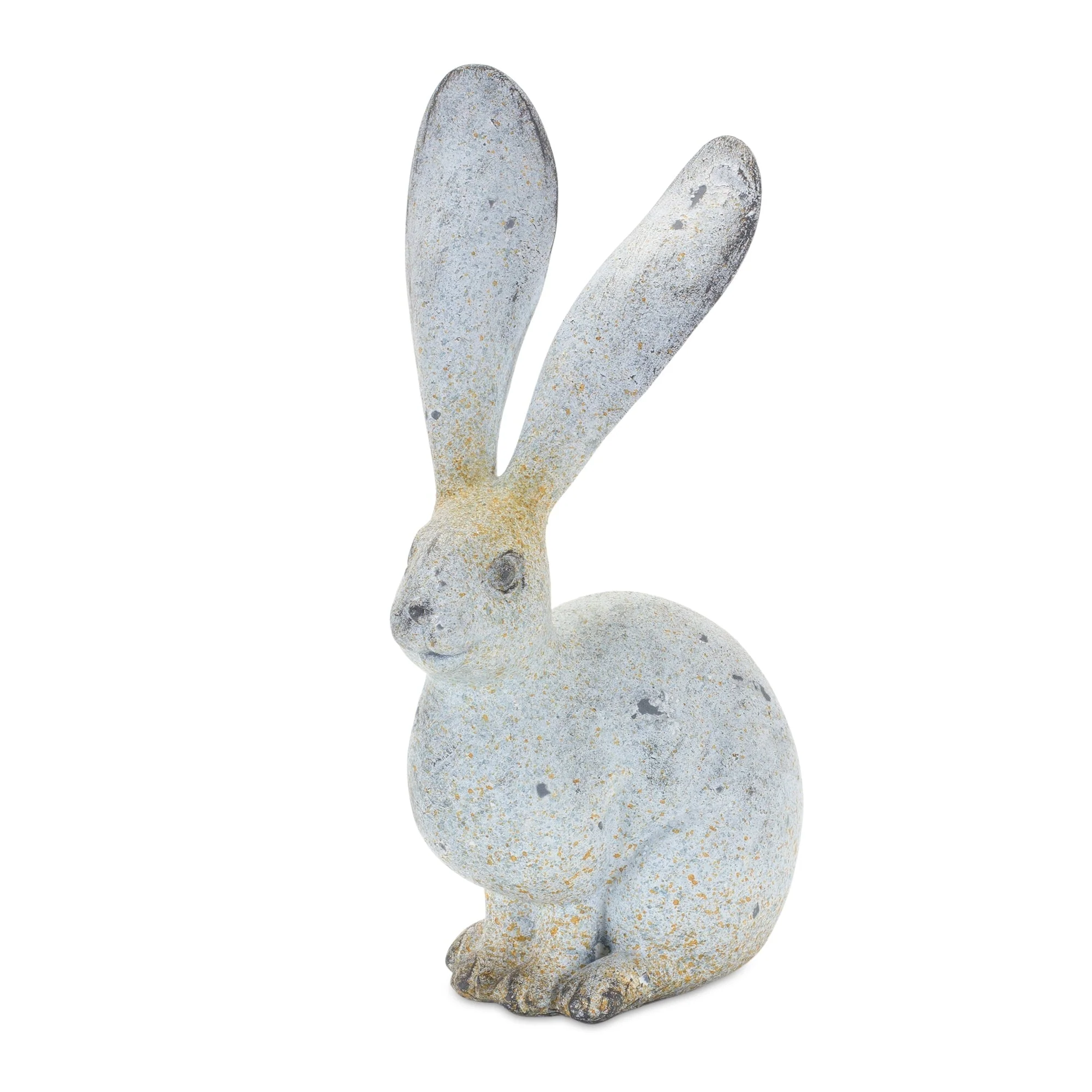 Weathered Stone Rabbit Statue with Distressed Finish (Set of 4) - Image 4