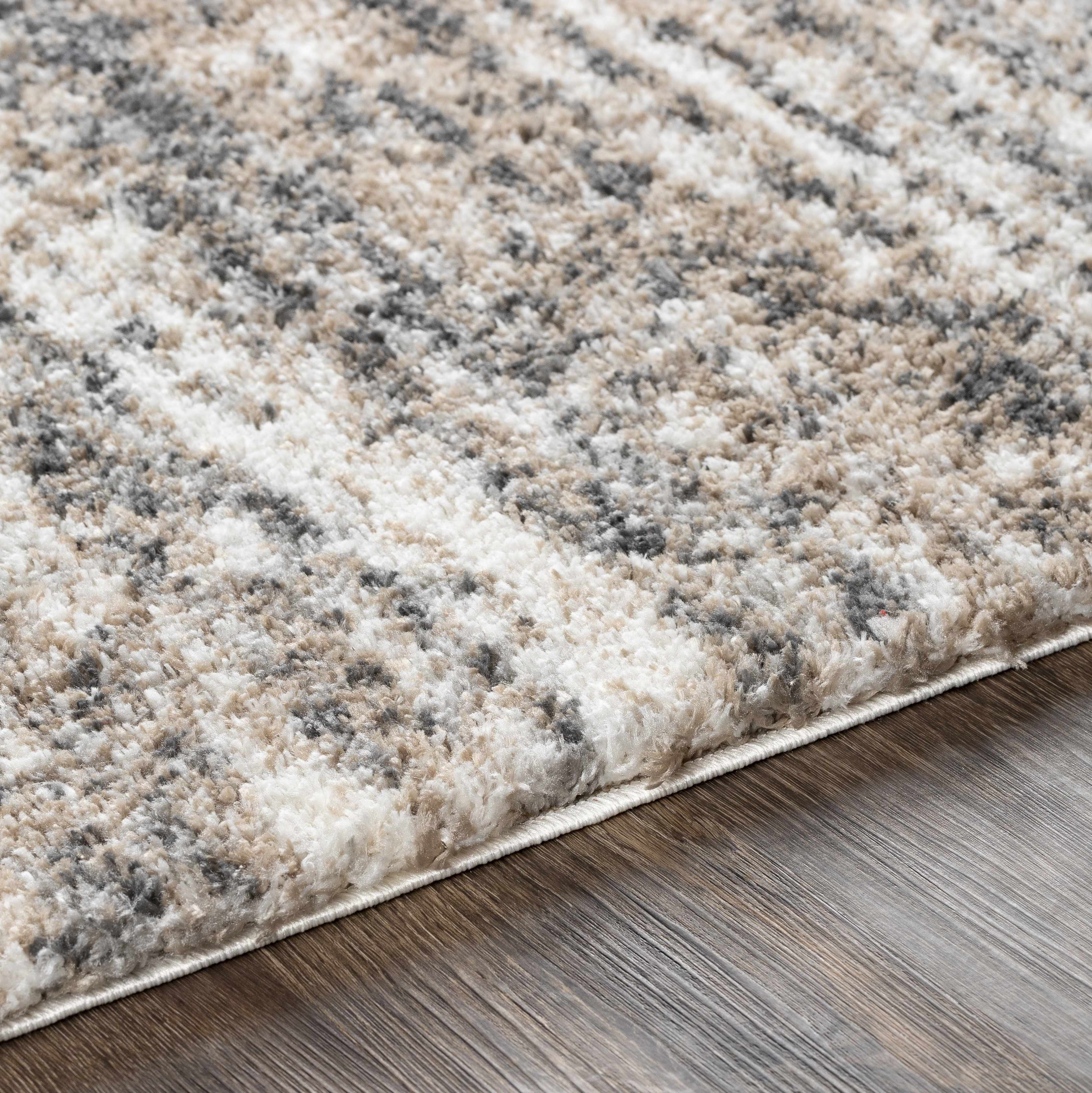 Weddin Striped Plush Area Rug - Image 4