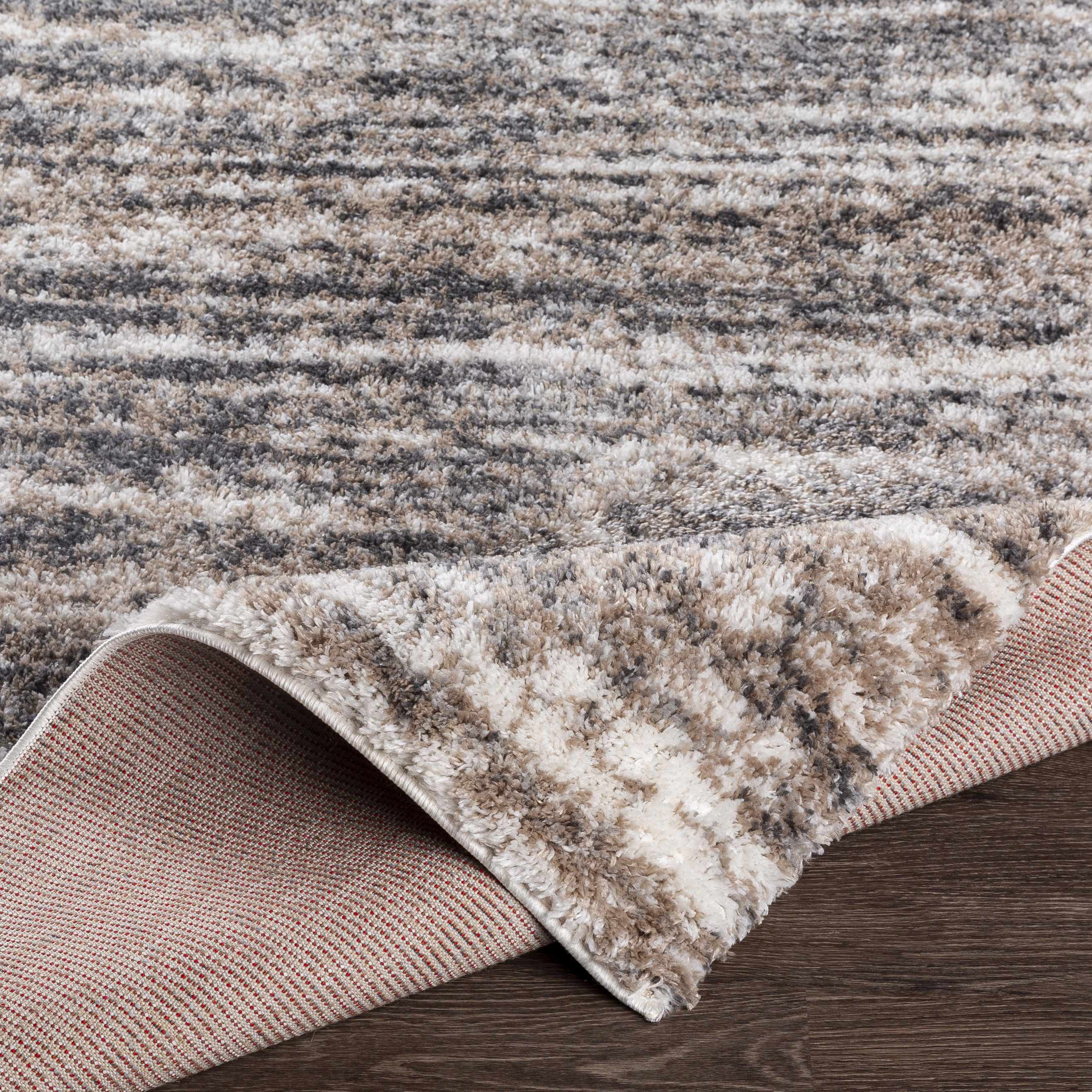 Weddin Striped Plush Area Rug - Image 5