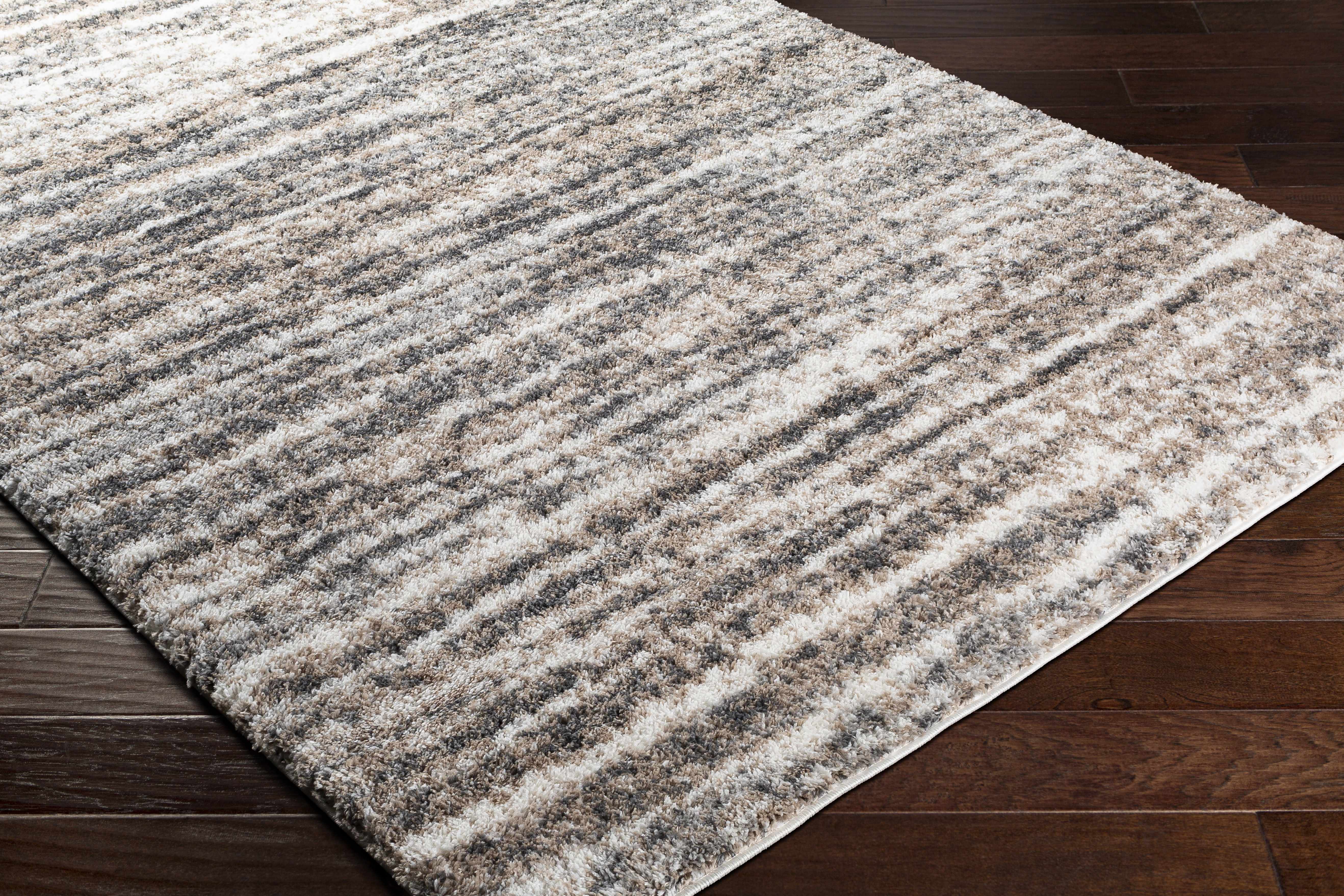Weddin Striped Plush Area Rug - Image 6