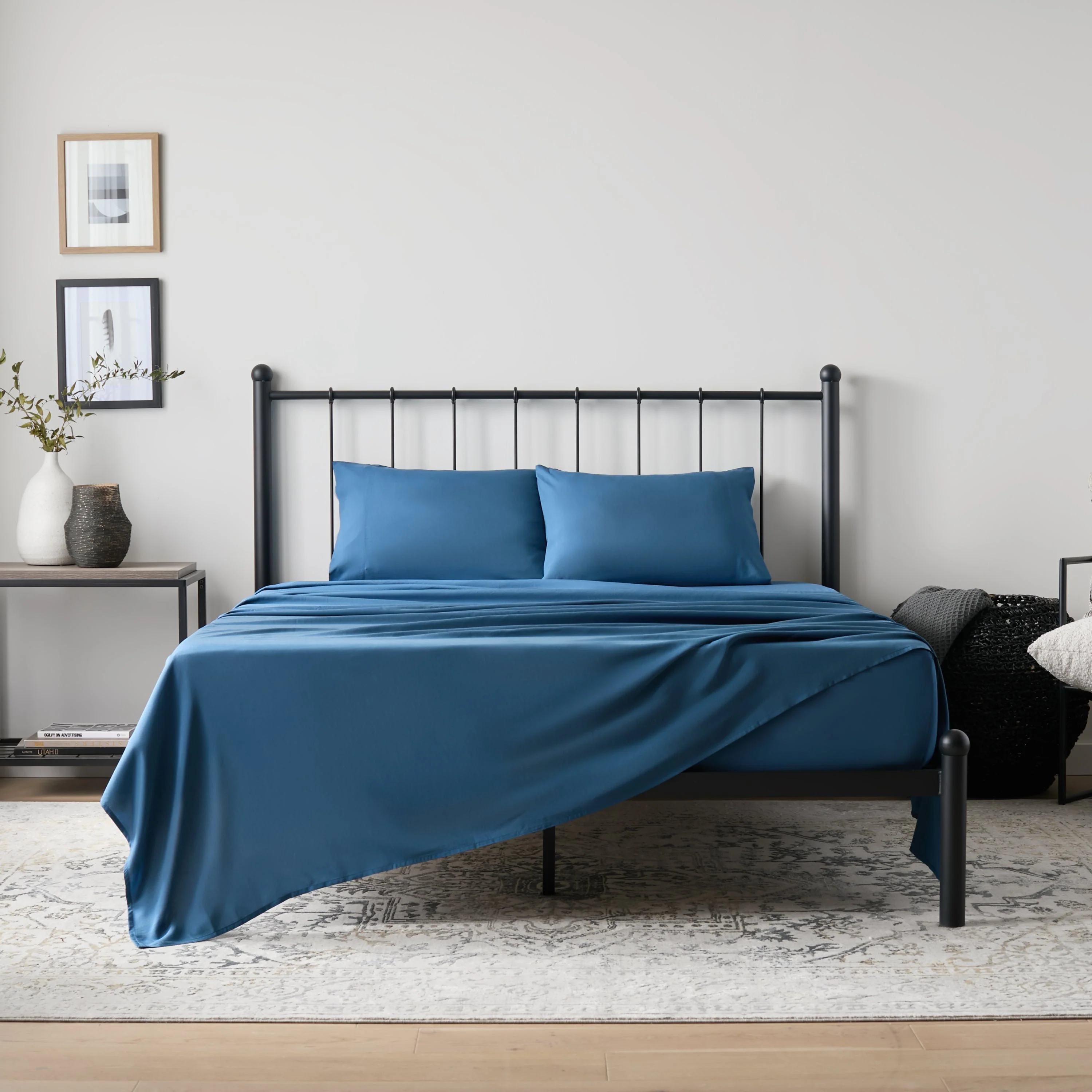 Weekender 90gsm Bamboo Sheet Set Twin XL Blue - Image 3
