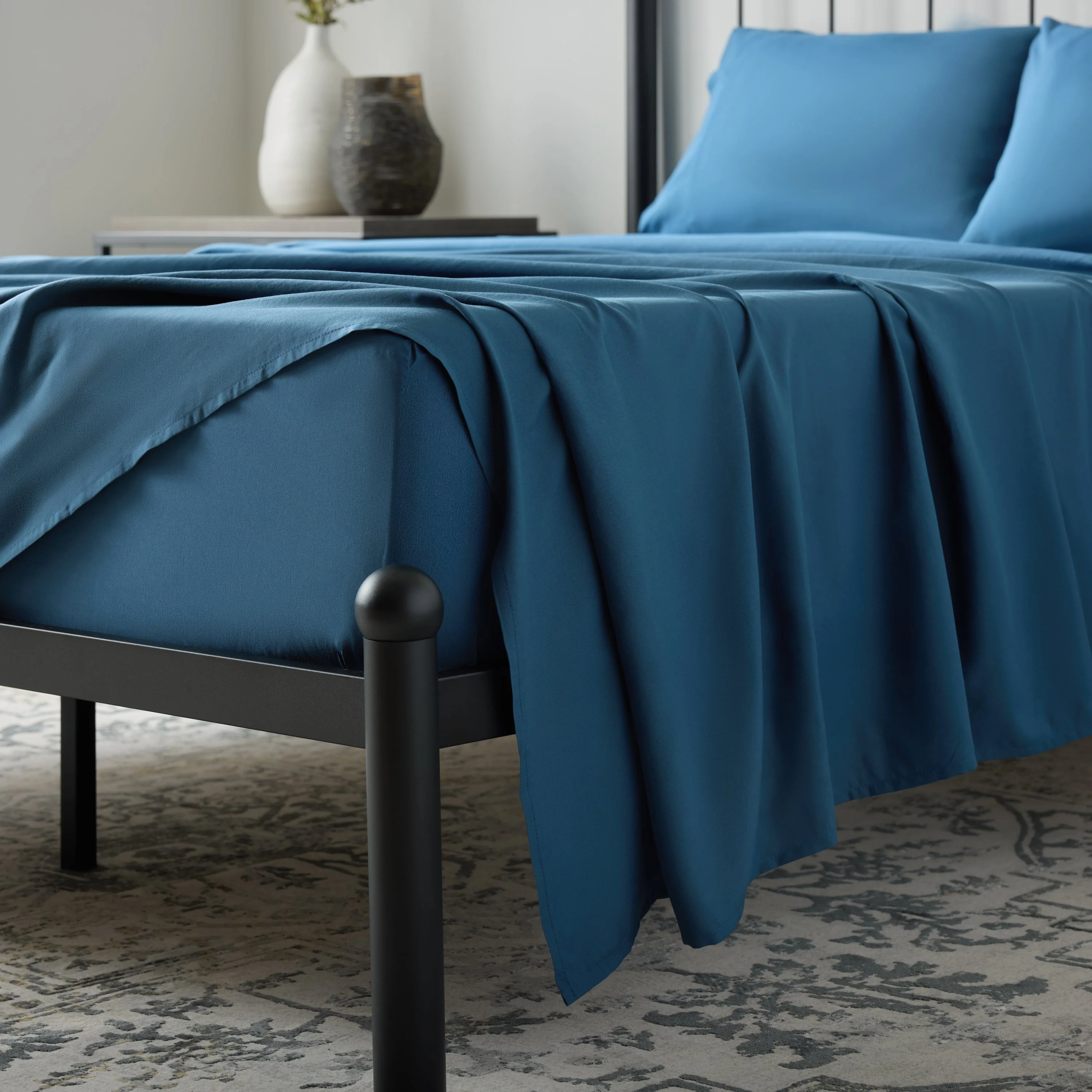 Weekender 90gsm Bamboo Sheet Set Twin XL Blue - Image 5