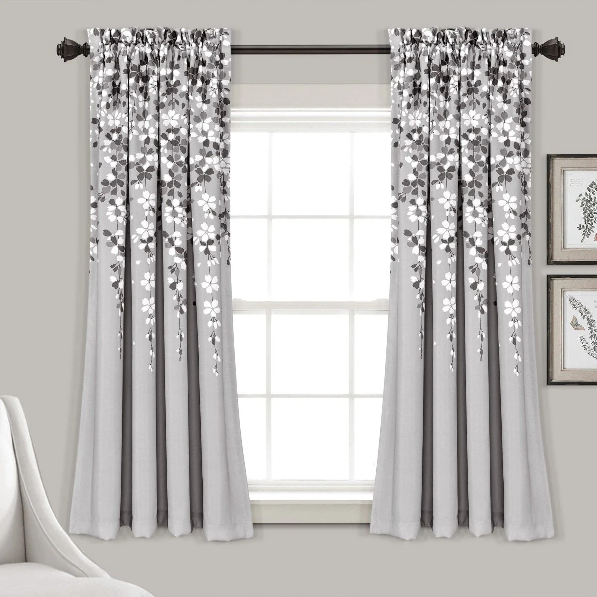 Weeping Flower Light Filtering Window Curtain Set - Image 11