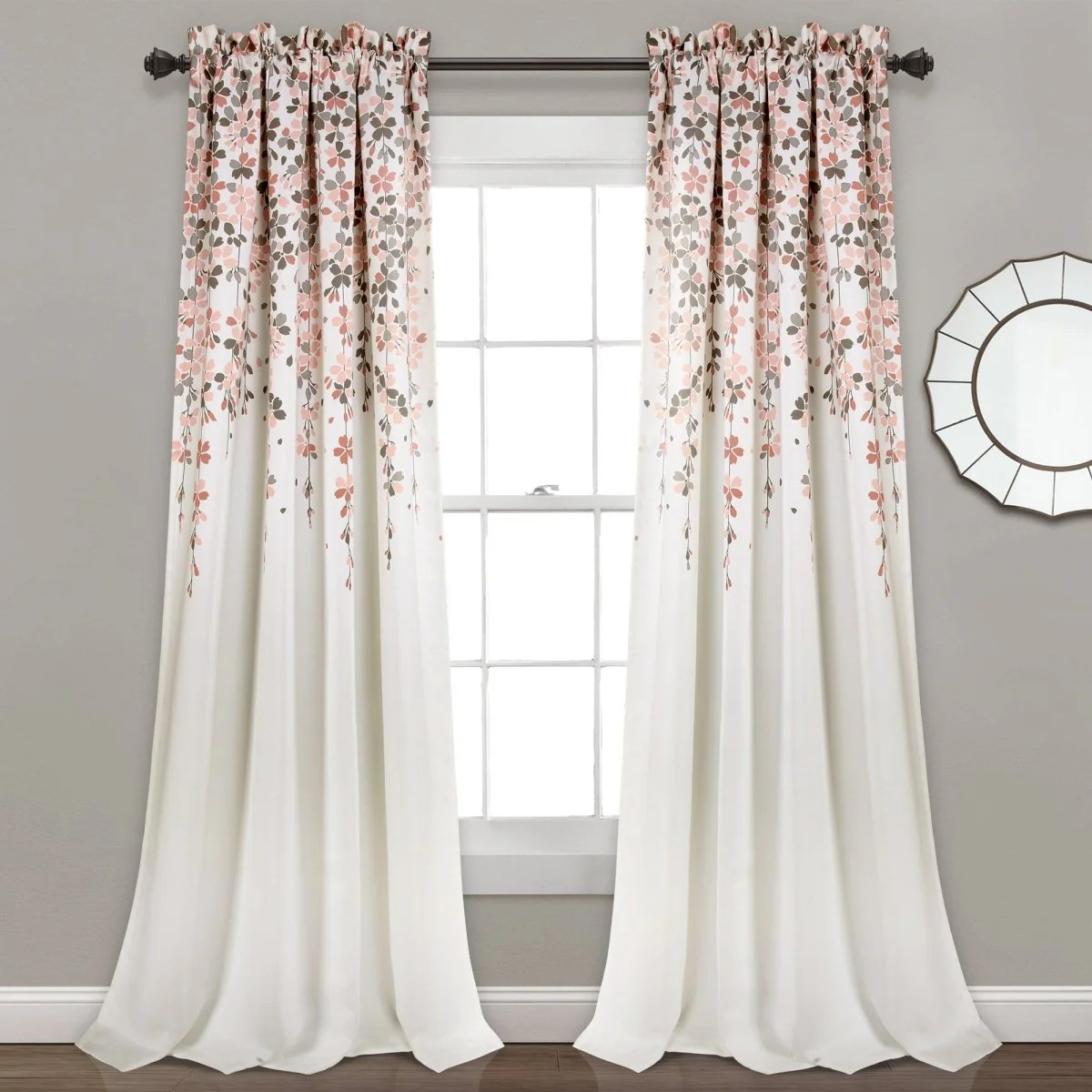 Weeping Flower Light Filtering Window Curtain Set - Image 16