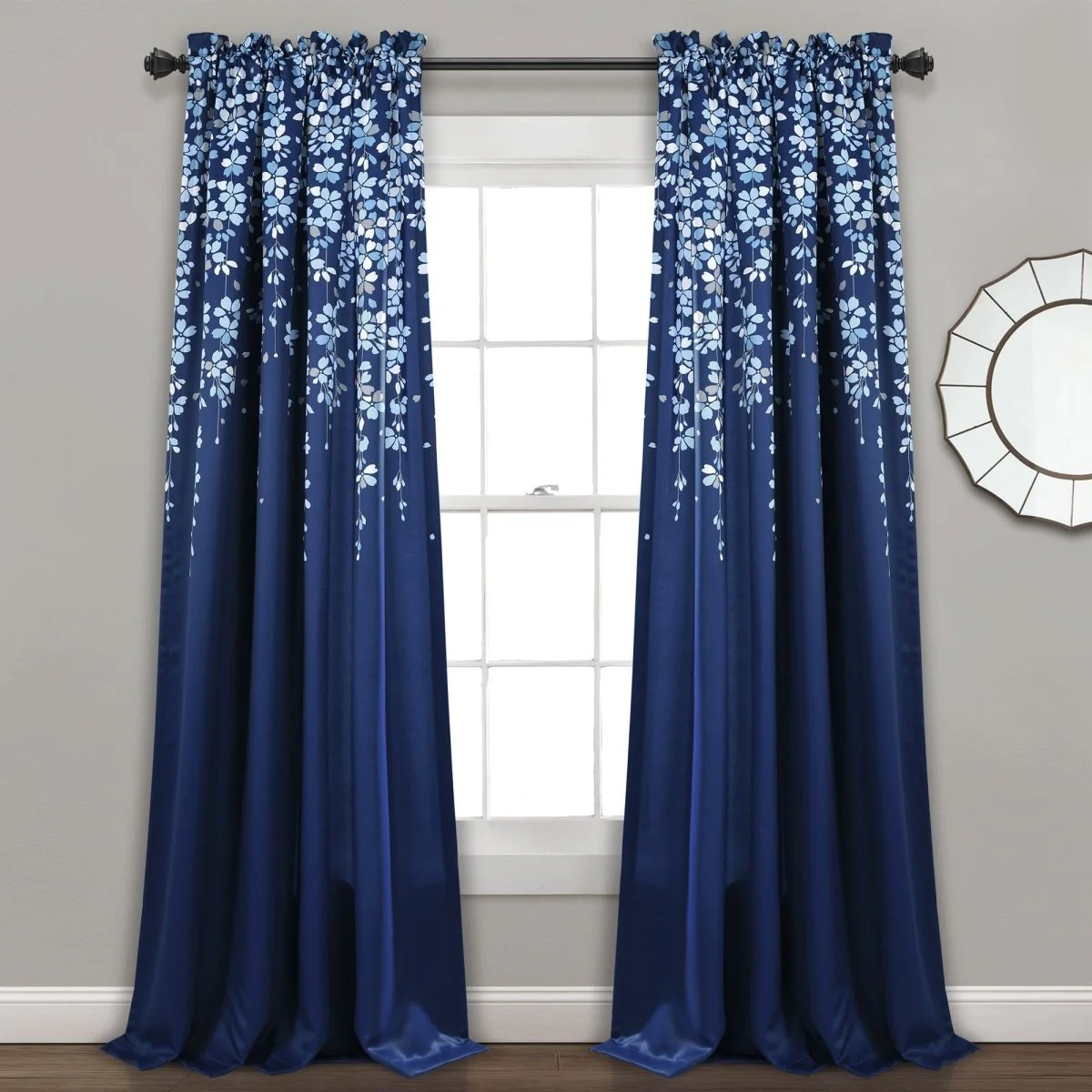 Weeping Flower Light Filtering Window Curtain Set - Image 17