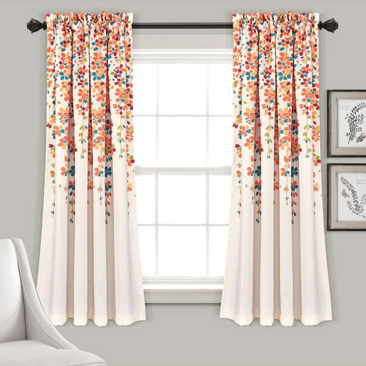 Weeping Flower Light Filtering Window Curtain Set - Image 3