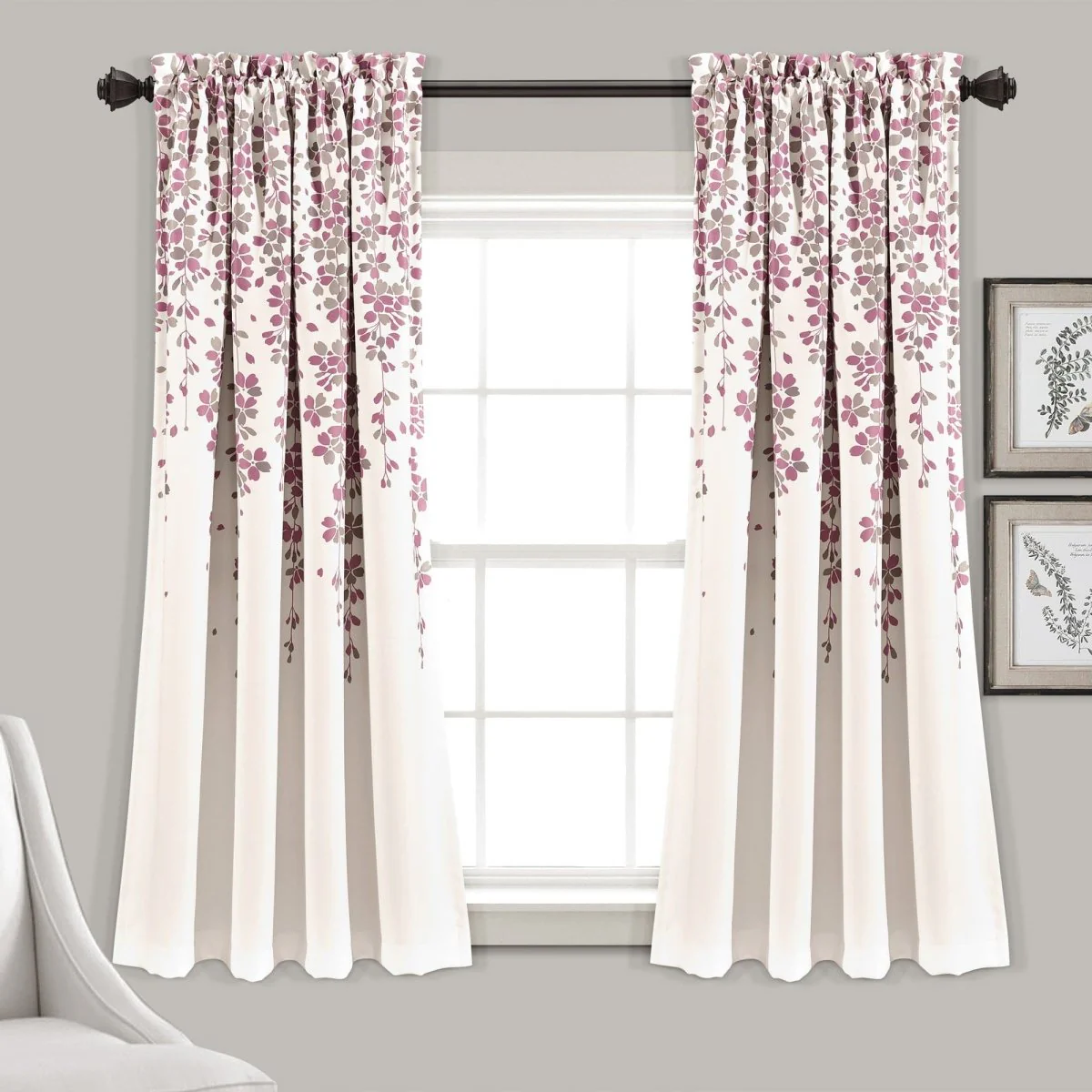 Weeping Flower Light Filtering Window Curtain Set - Image 4