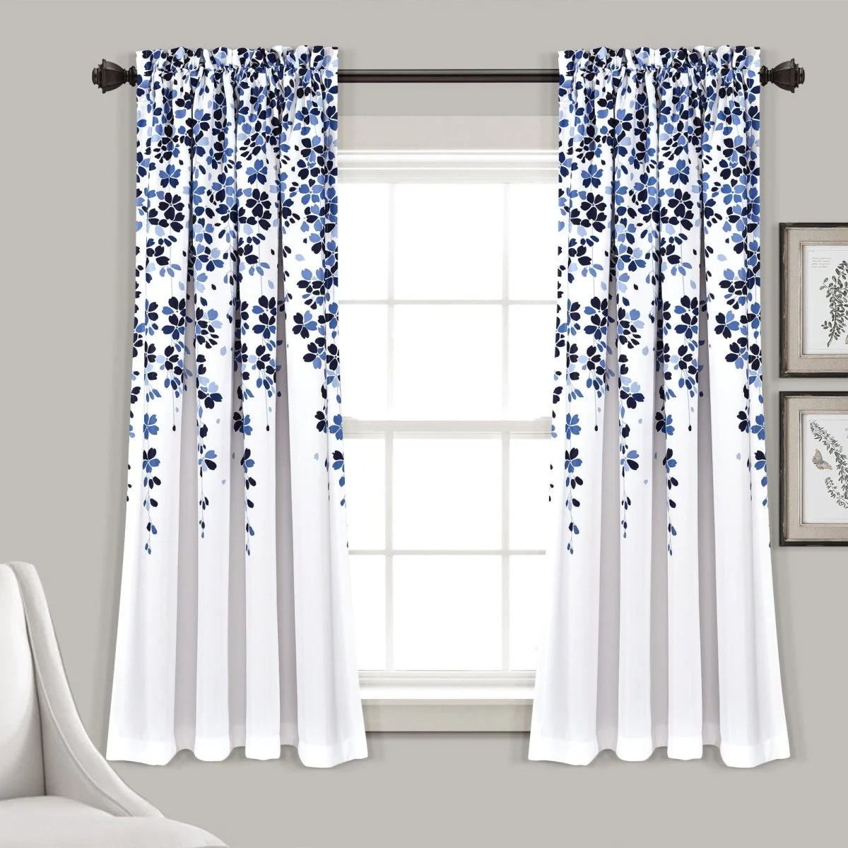 Weeping Flower Light Filtering Window Curtain Set - Image 7