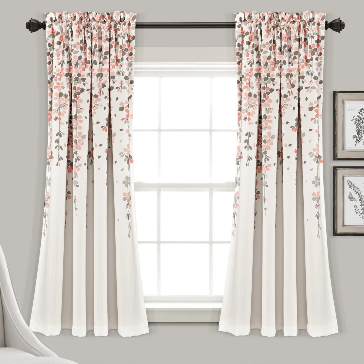 Weeping Flower Light Filtering Window Curtain Set - Image 9