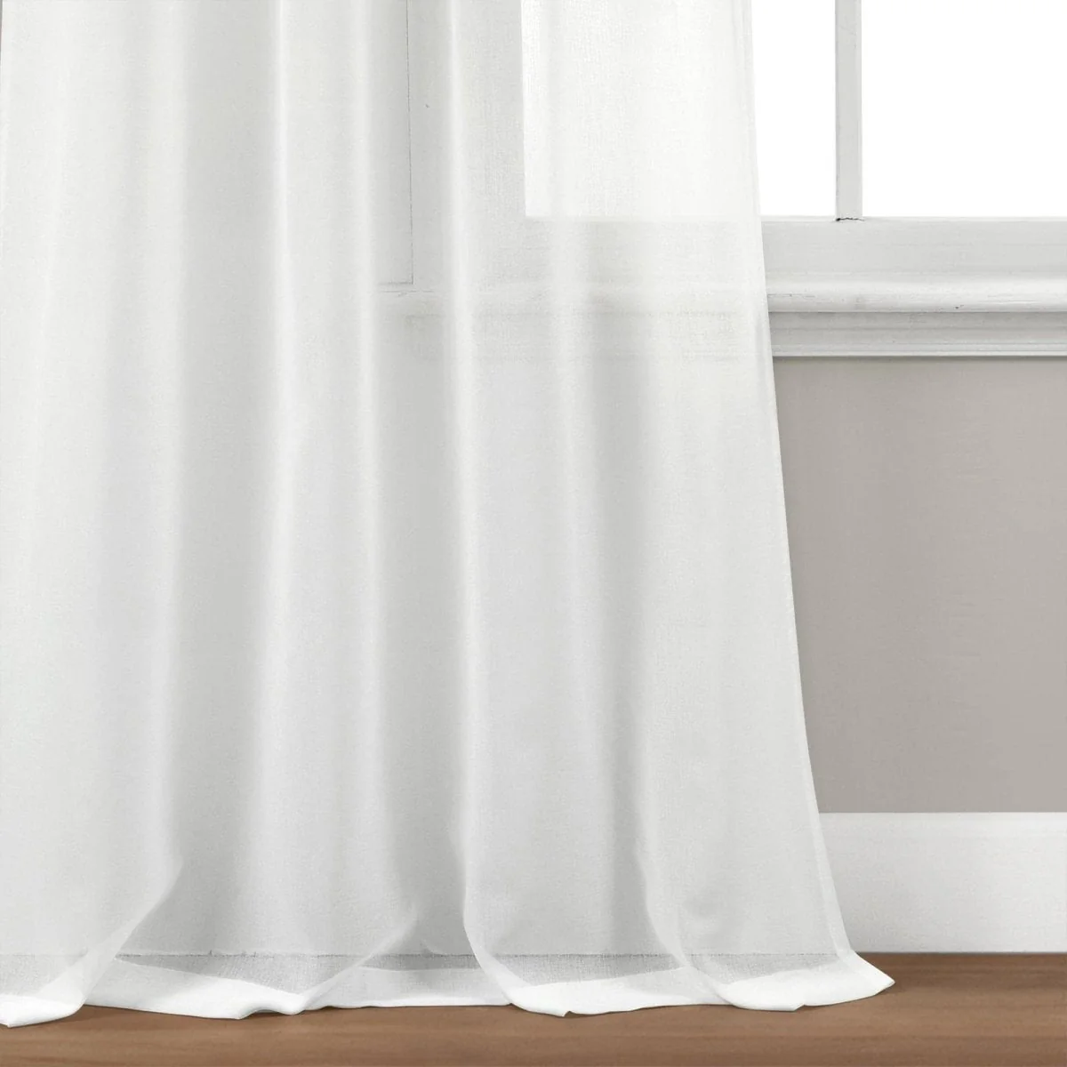 Weeping Flower Sheer Window Curtain Panel Set - Image 14