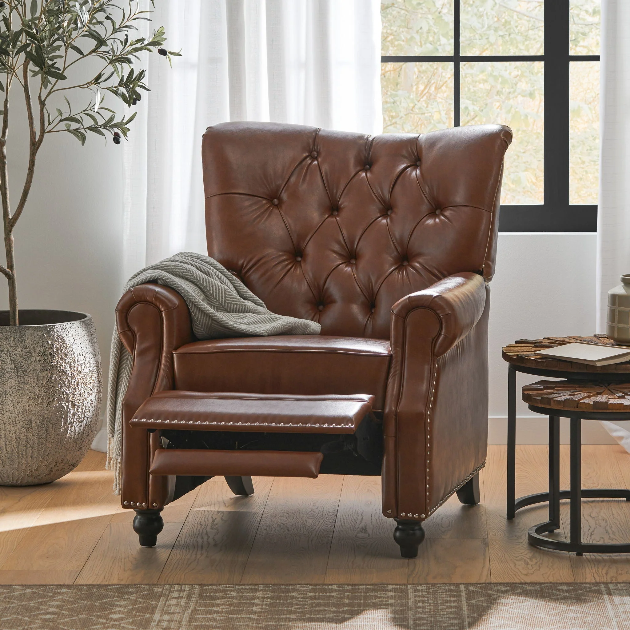 Welch - Contemporary Tufted Pushback Recliner - Image 5
