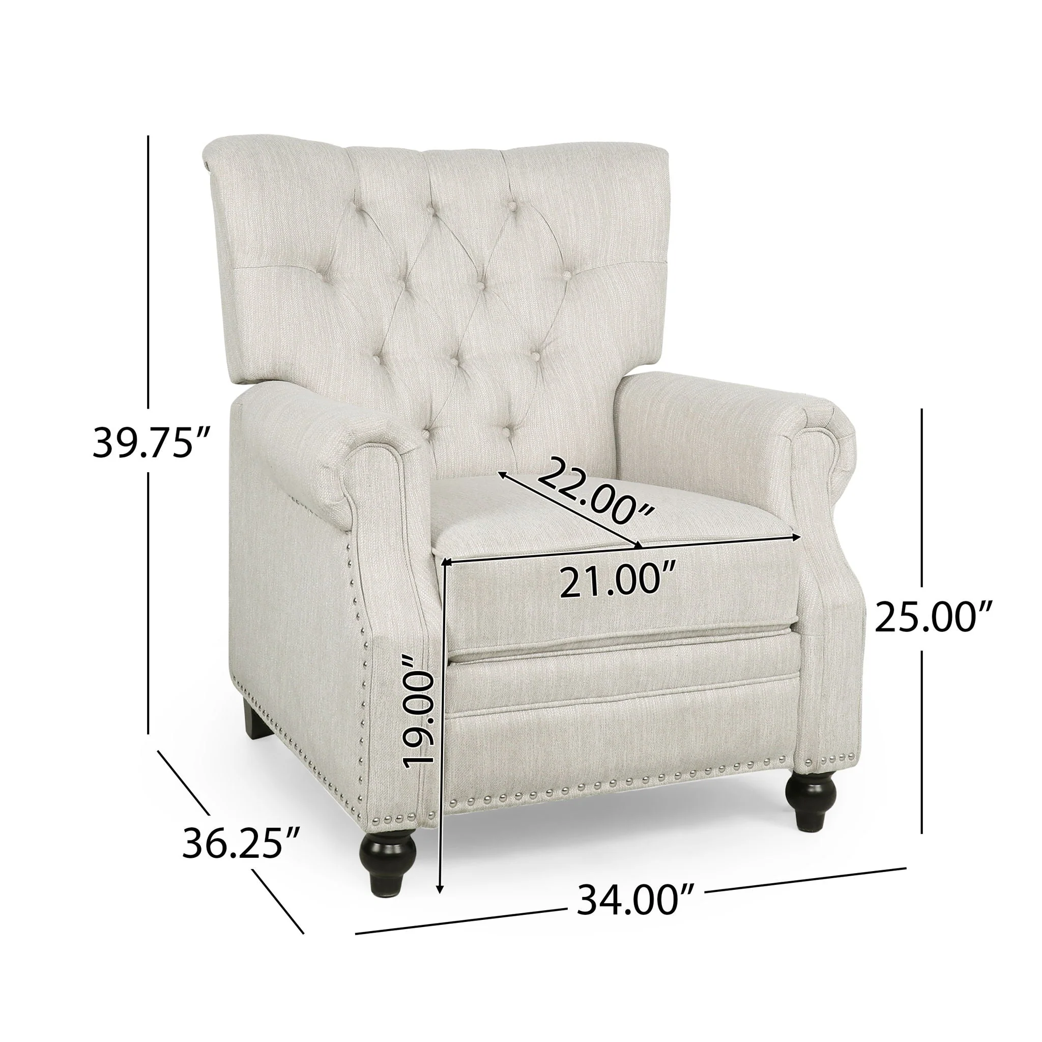 Welch - Contemporary Tufted Pushback Recliner - Image 6