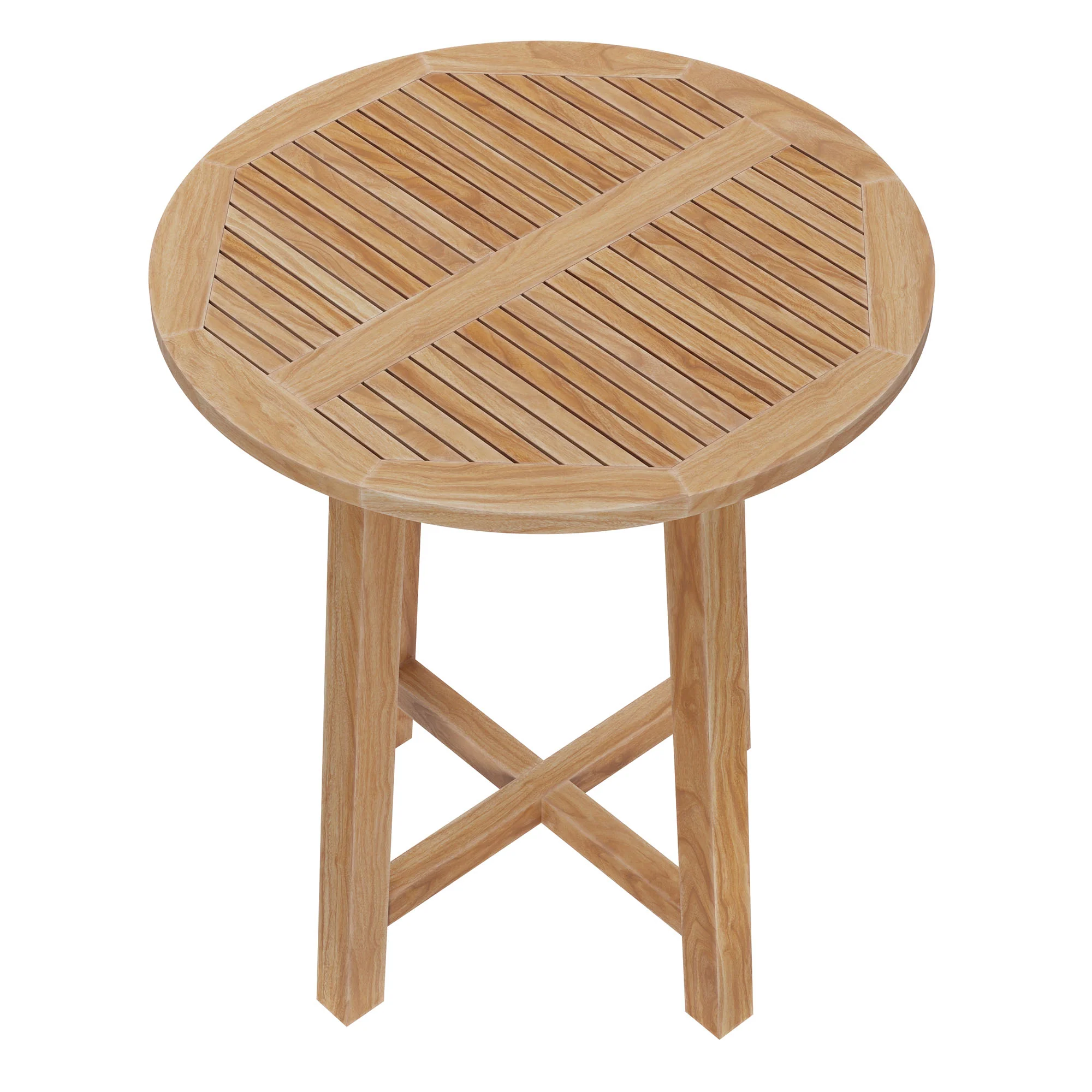 Wellspring 36" Outdoor Patio Teak Wood Bar Table by Modway - Image 4
