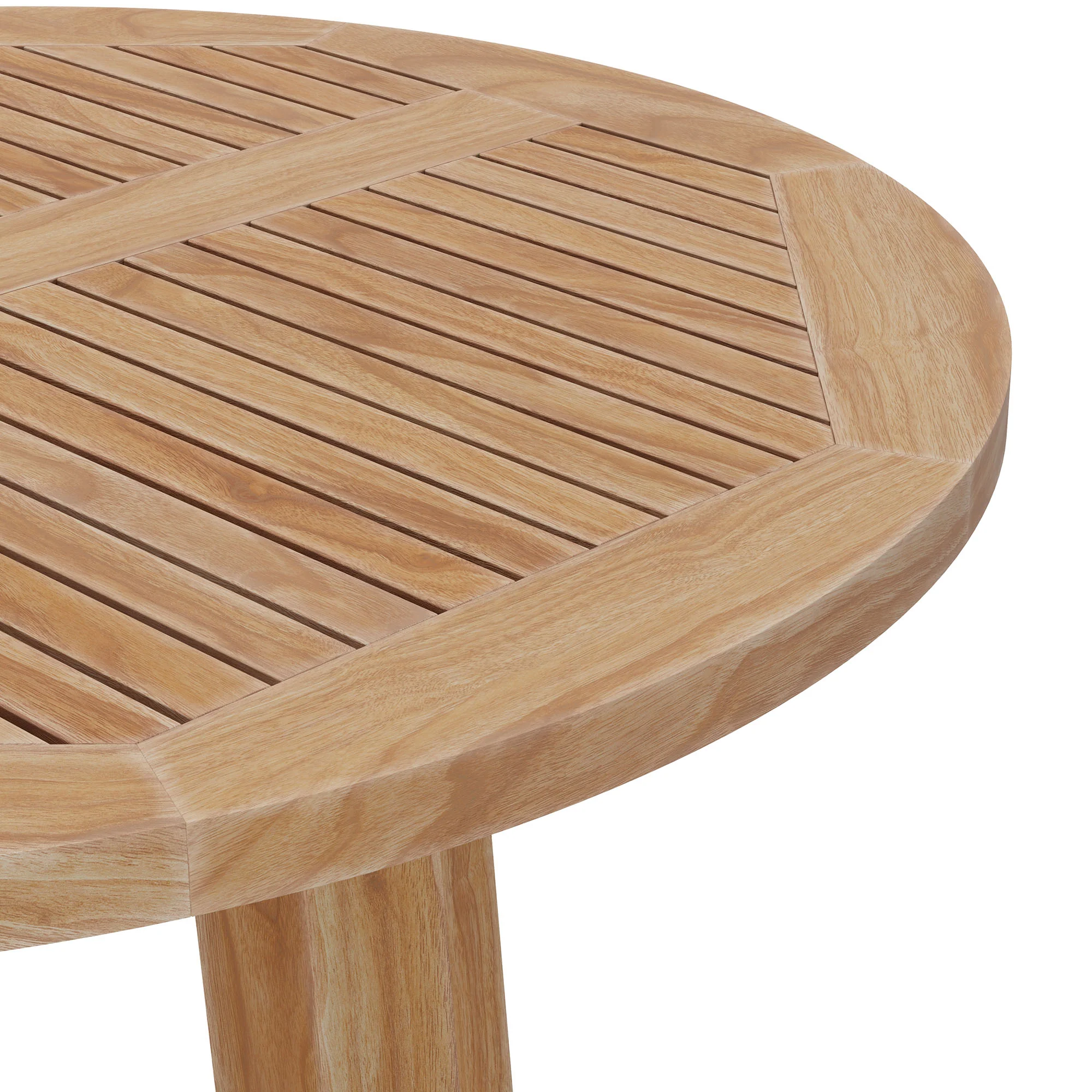 Wellspring 36" Outdoor Patio Teak Wood Bar Table by Modway - Image 5