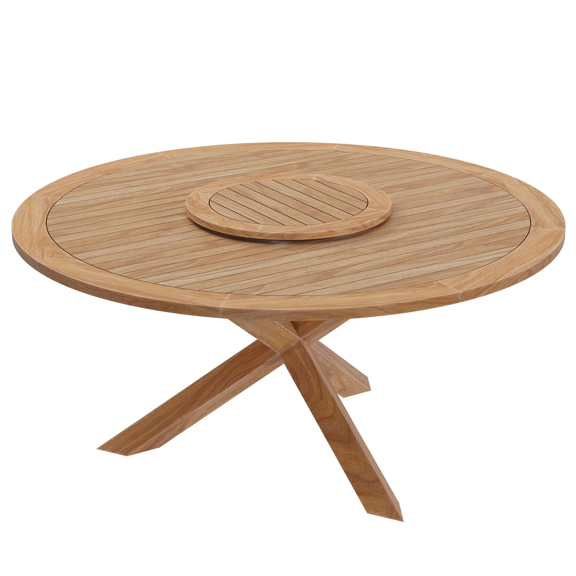 Wellspring 5-Piece Outdoor Patio Teak Wood Dining Set by Modway - Image 12
