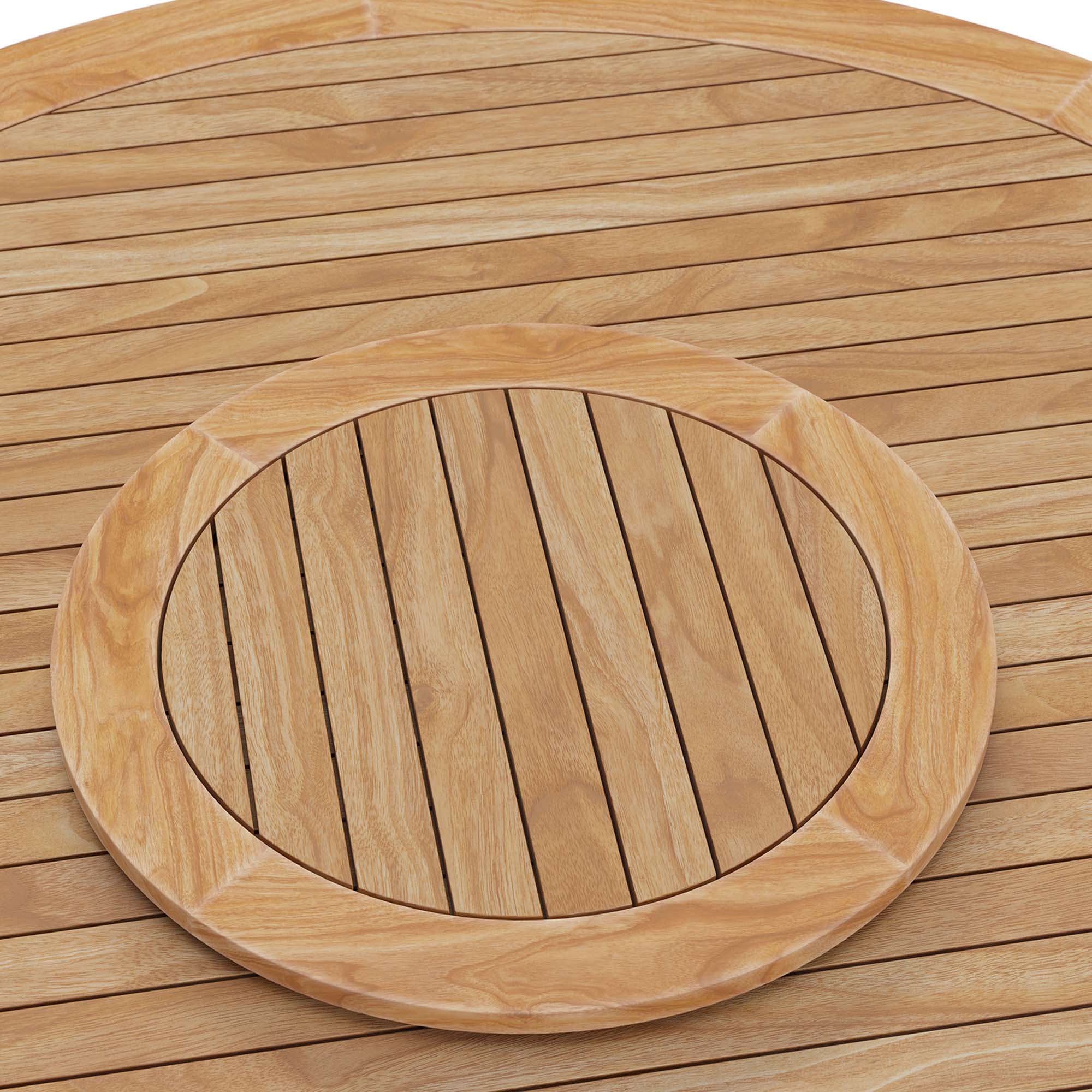 Wellspring 5-Piece Outdoor Patio Teak Wood Dining Set by Modway - Image 7