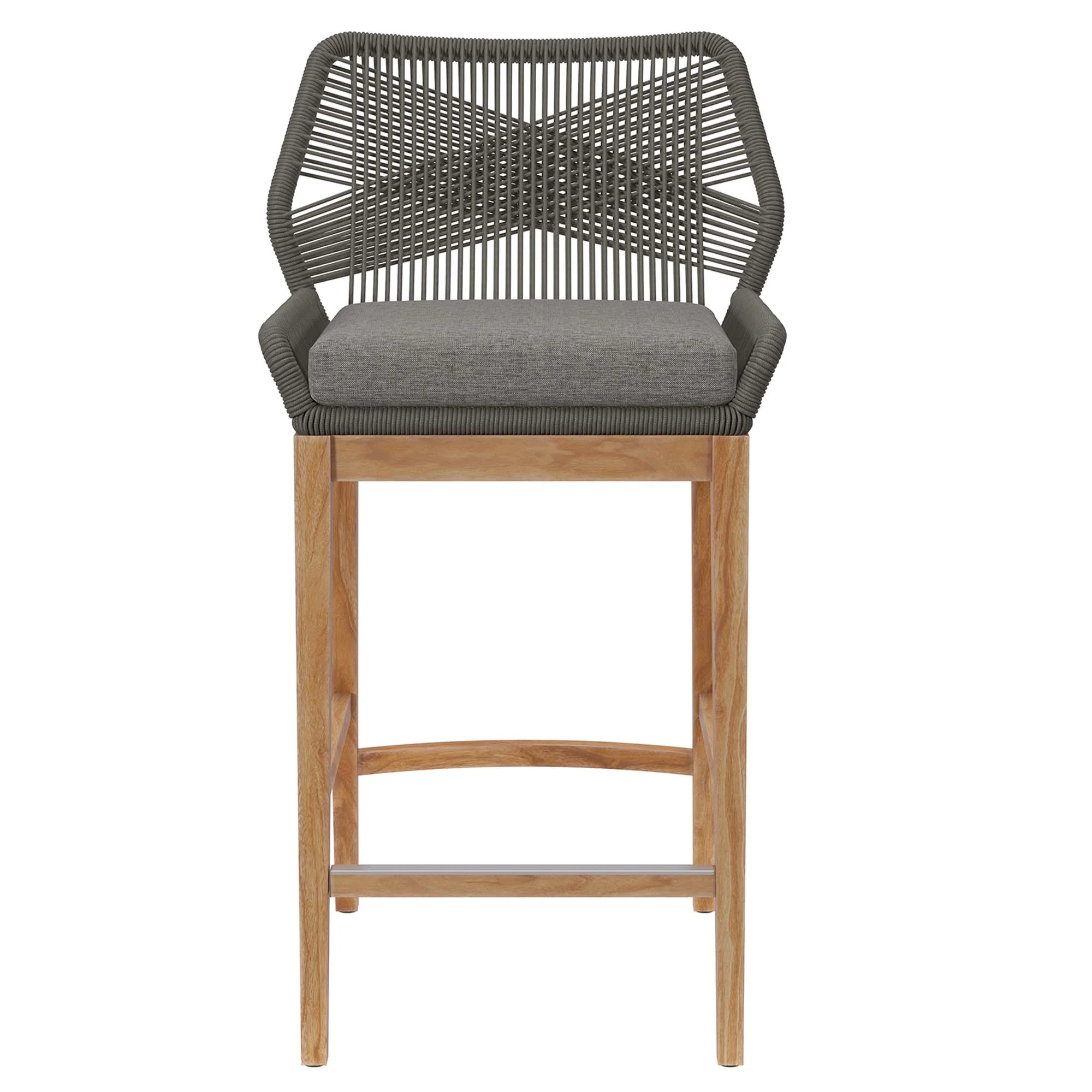 Wellspring Outdoor Patio Teak Wood Bar Stool by Modway - Image 12