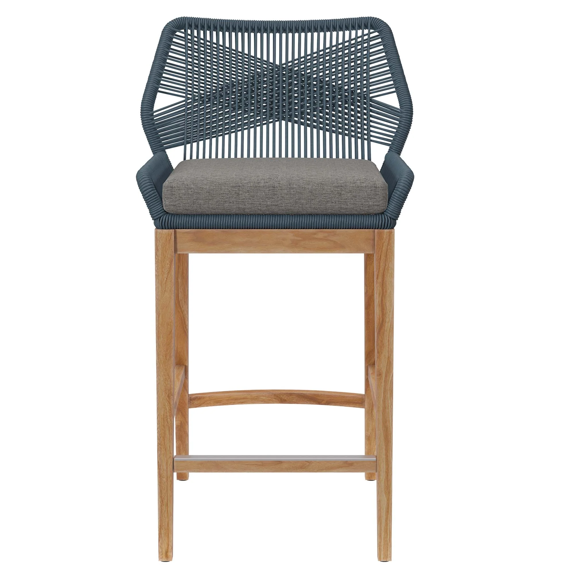 Wellspring Outdoor Patio Teak Wood Bar Stool by Modway - Image 13