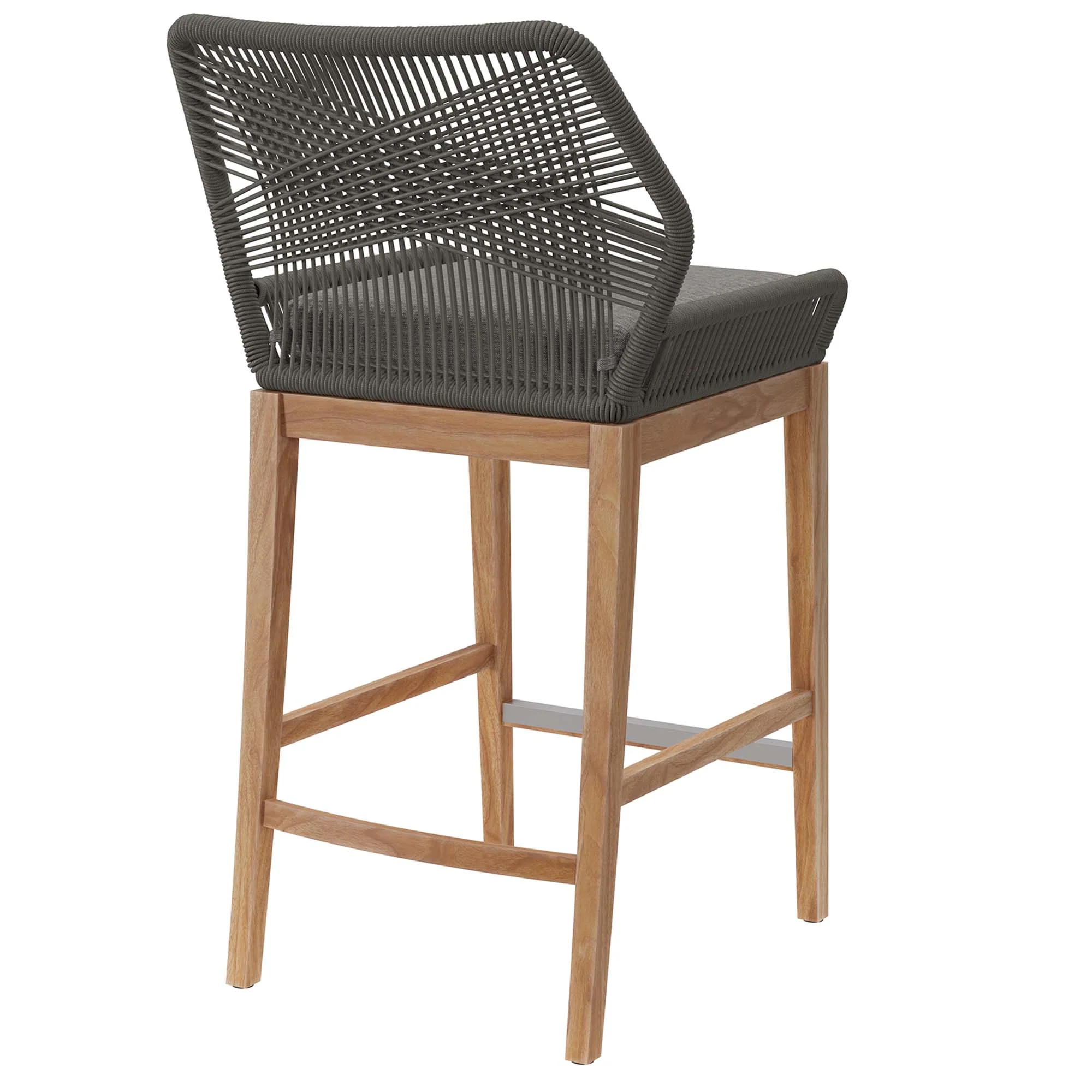 Wellspring Outdoor Patio Teak Wood Bar Stool by Modway - Image 14