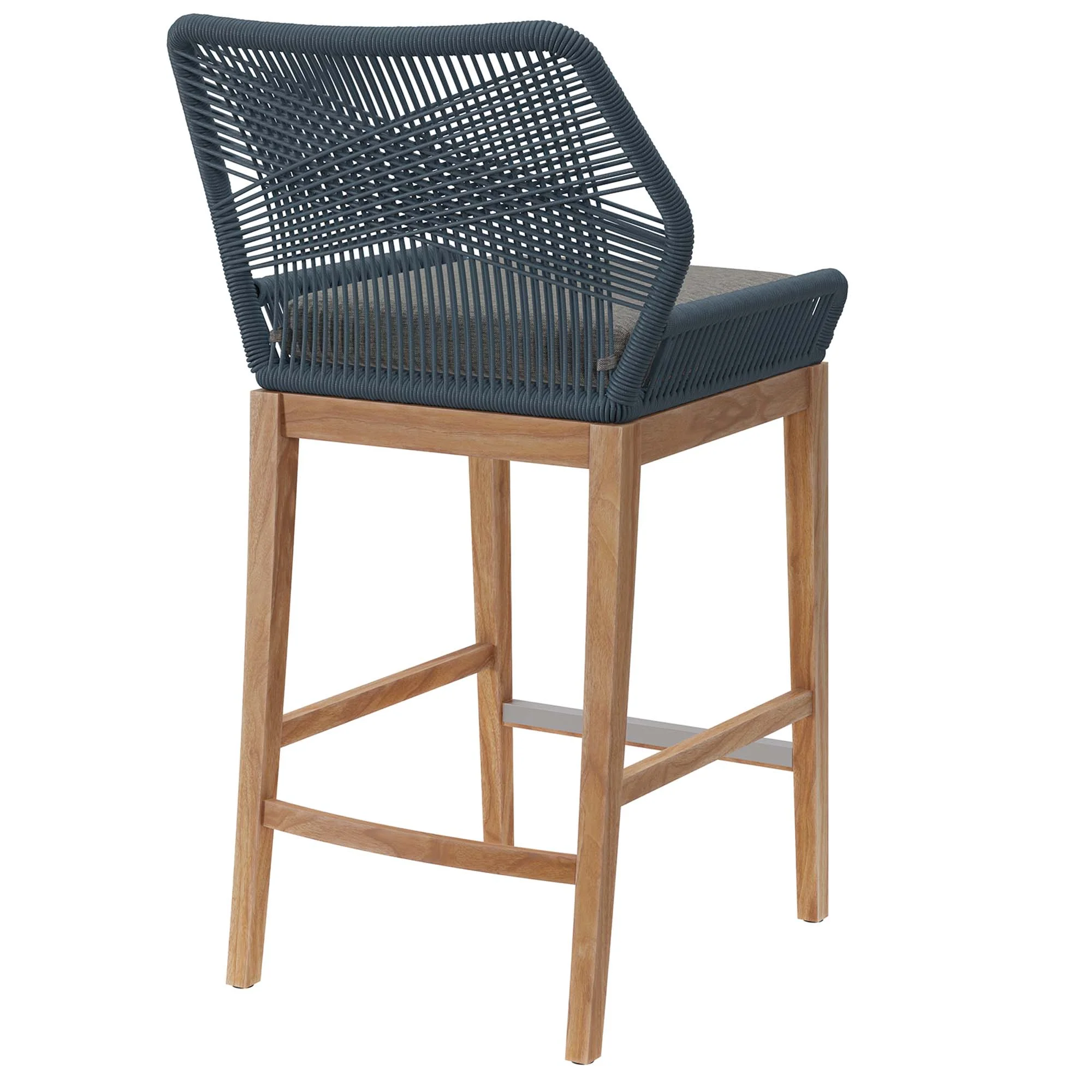 Wellspring Outdoor Patio Teak Wood Bar Stool by Modway - Image 15