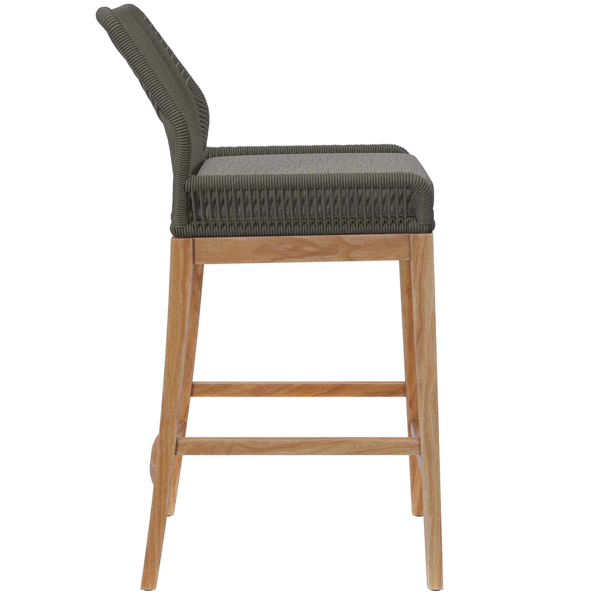 Wellspring Outdoor Patio Teak Wood Bar Stool by Modway - Image 16