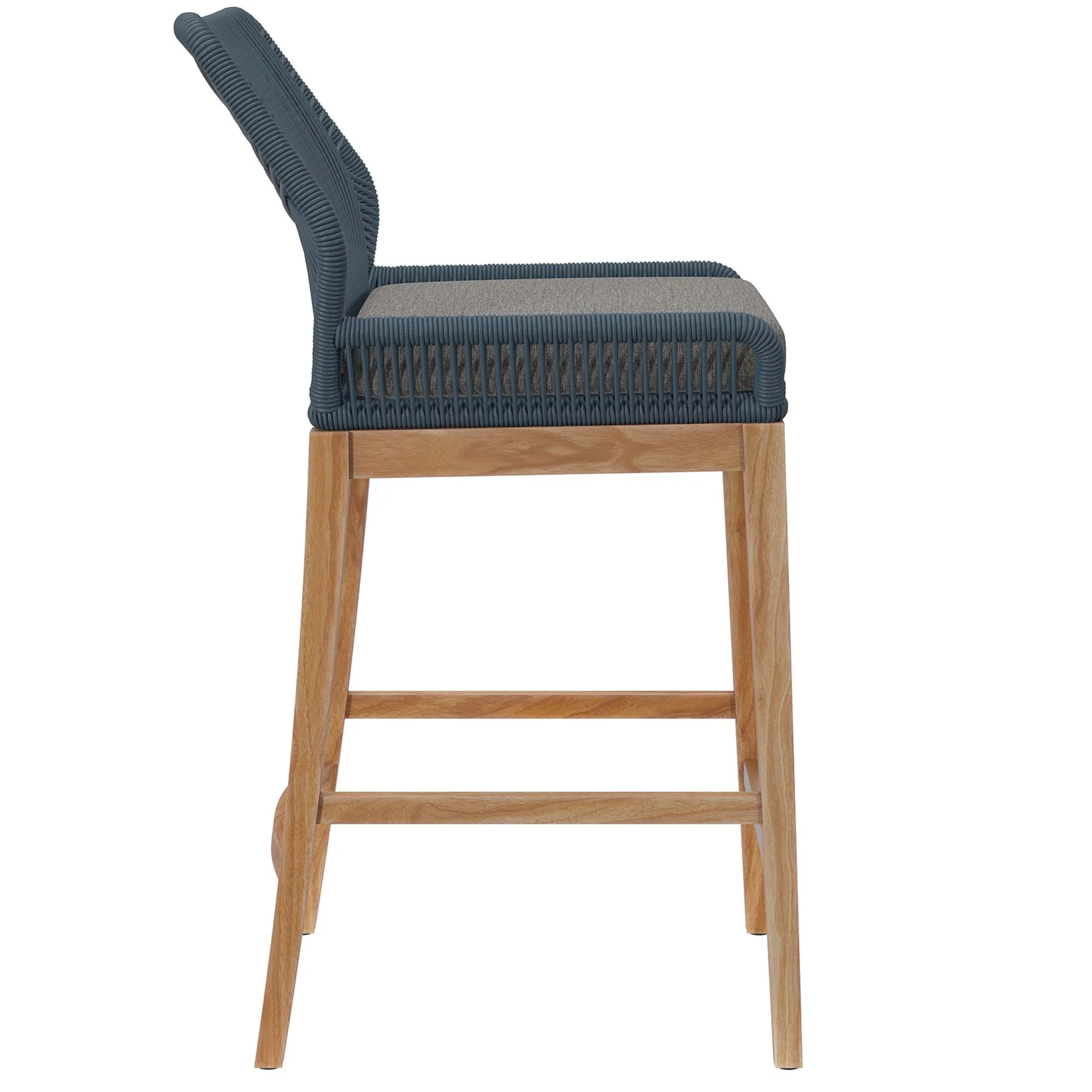 Wellspring Outdoor Patio Teak Wood Bar Stool by Modway - Image 17