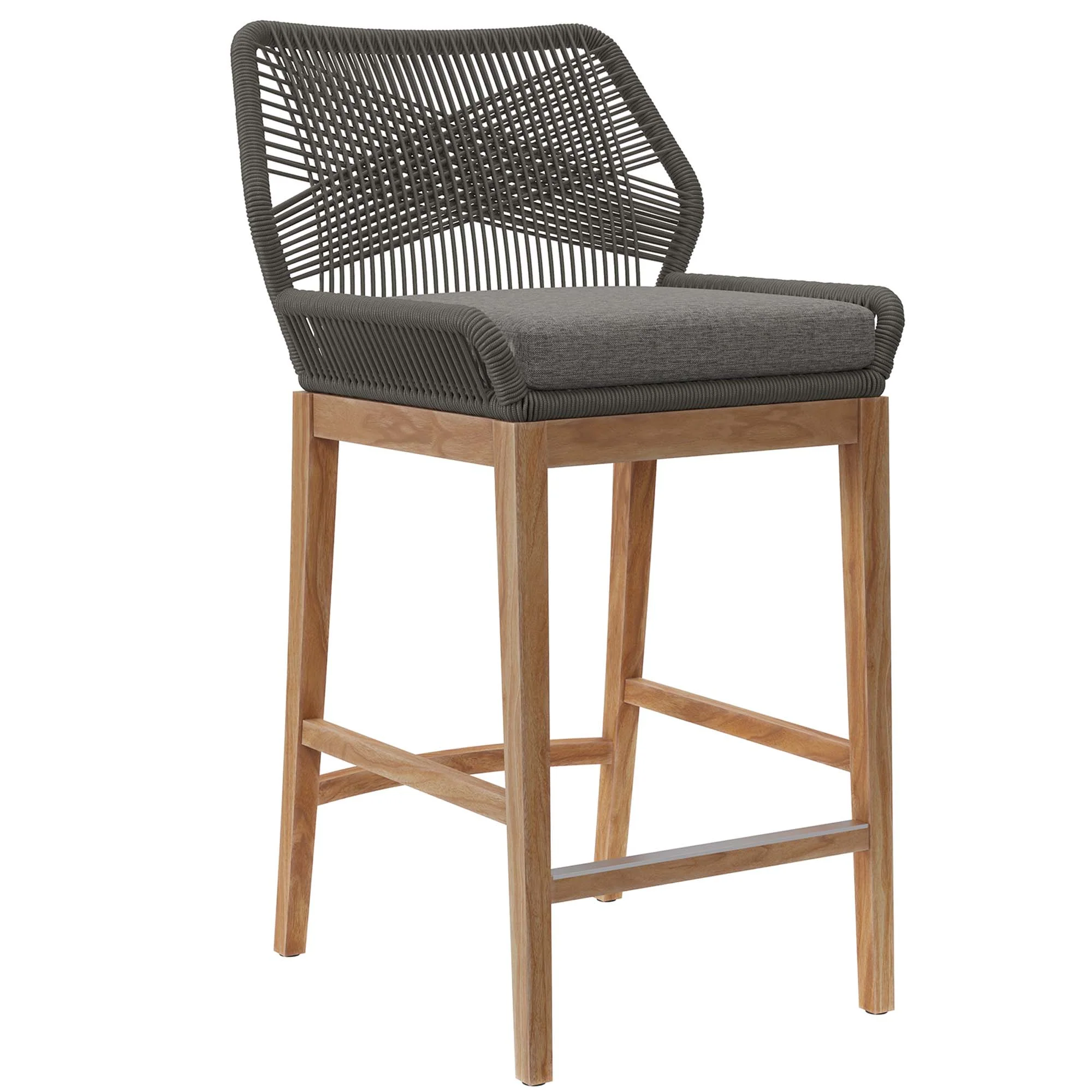 Wellspring Outdoor Patio Teak Wood Bar Stool by Modway - Image 20