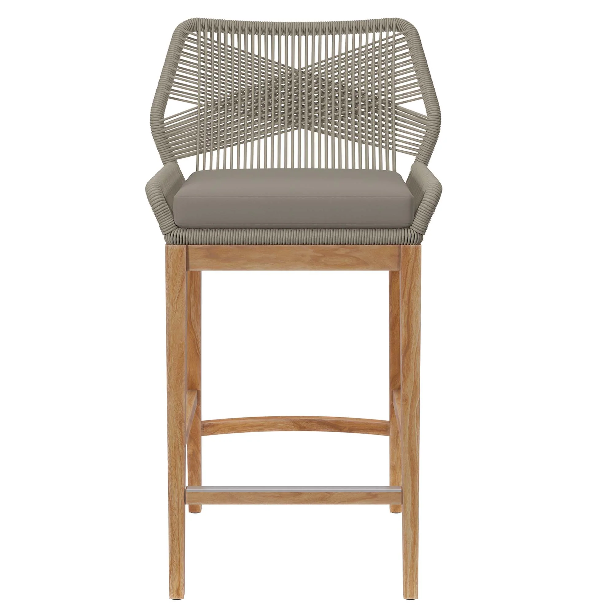 Wellspring Outdoor Patio Teak Wood Bar Stool by Modway - Image 5