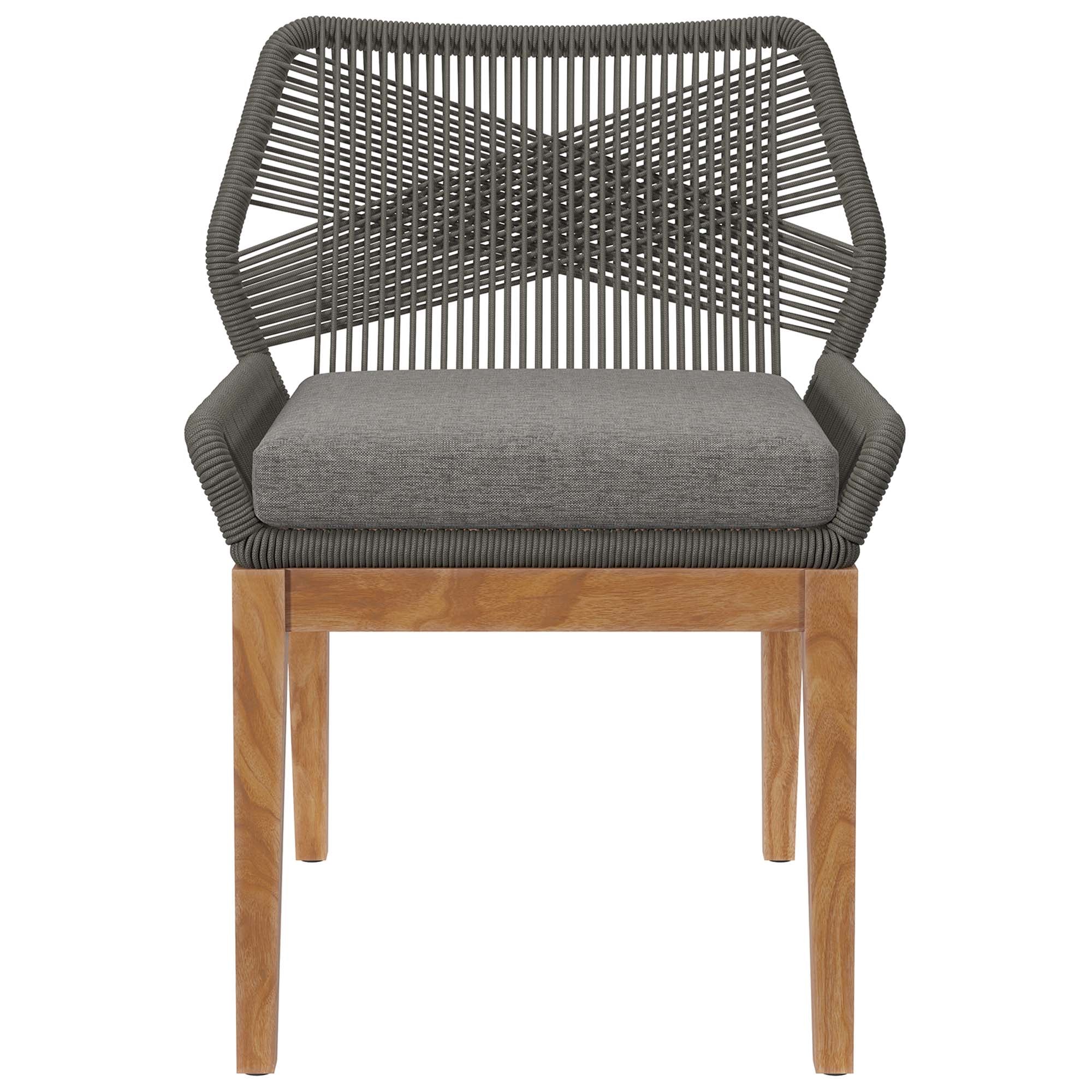 Wellspring Outdoor Patio Teak Wood Dining Chair by Modway - Image 13