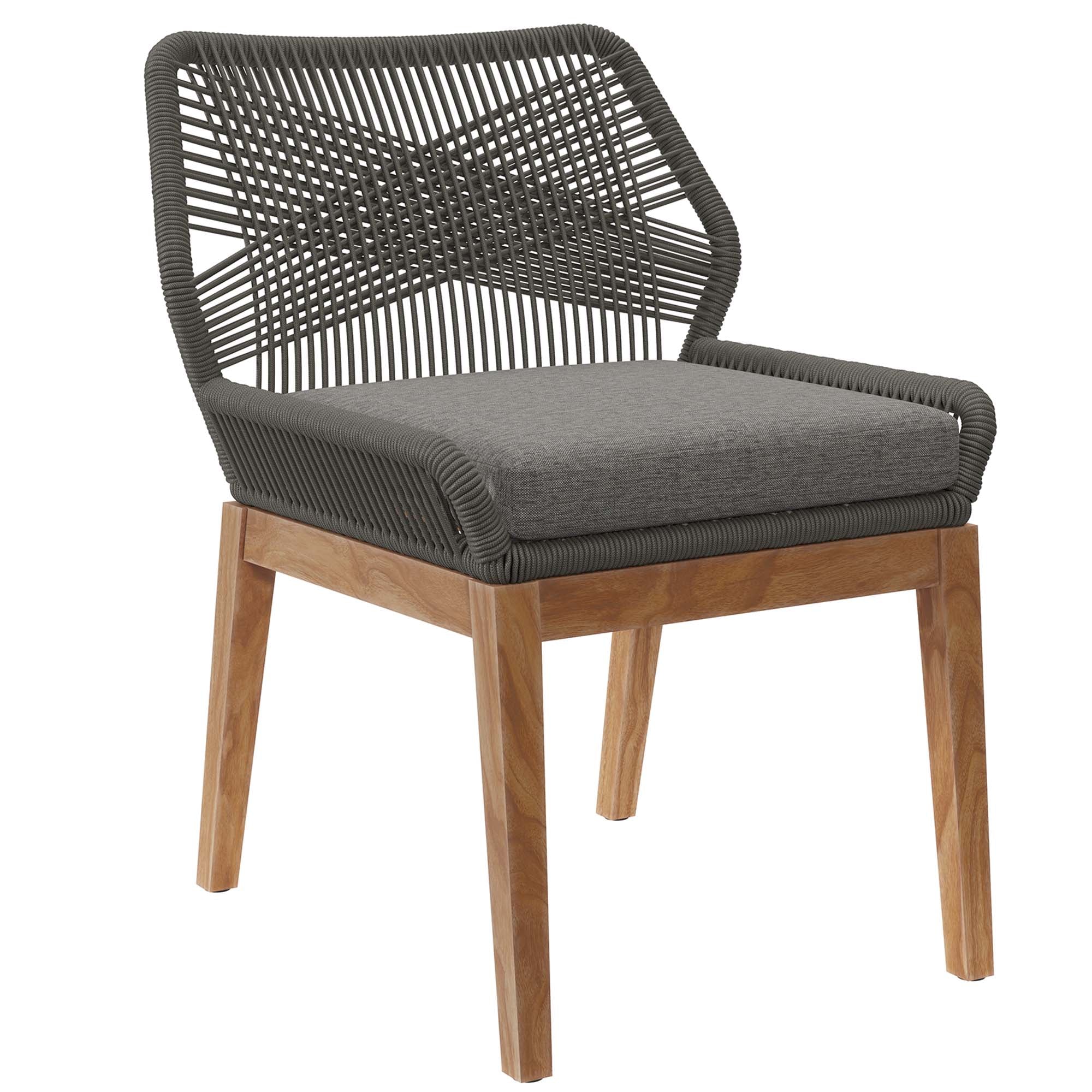 Wellspring Outdoor Patio Teak Wood Dining Chair by Modway - Image 21