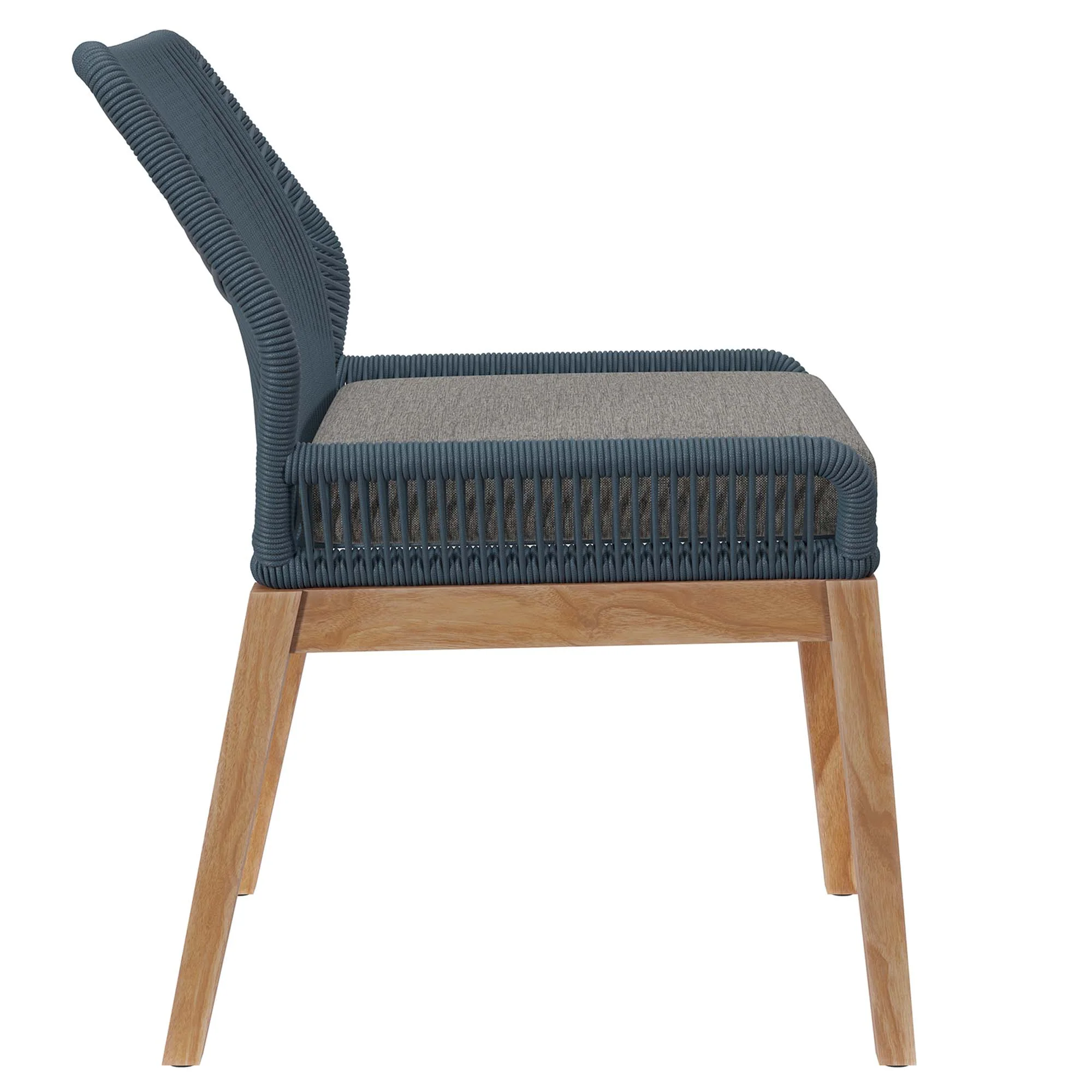 Wellspring Outdoor Patio Teak Wood Dining Chair by Modway - Image 3
