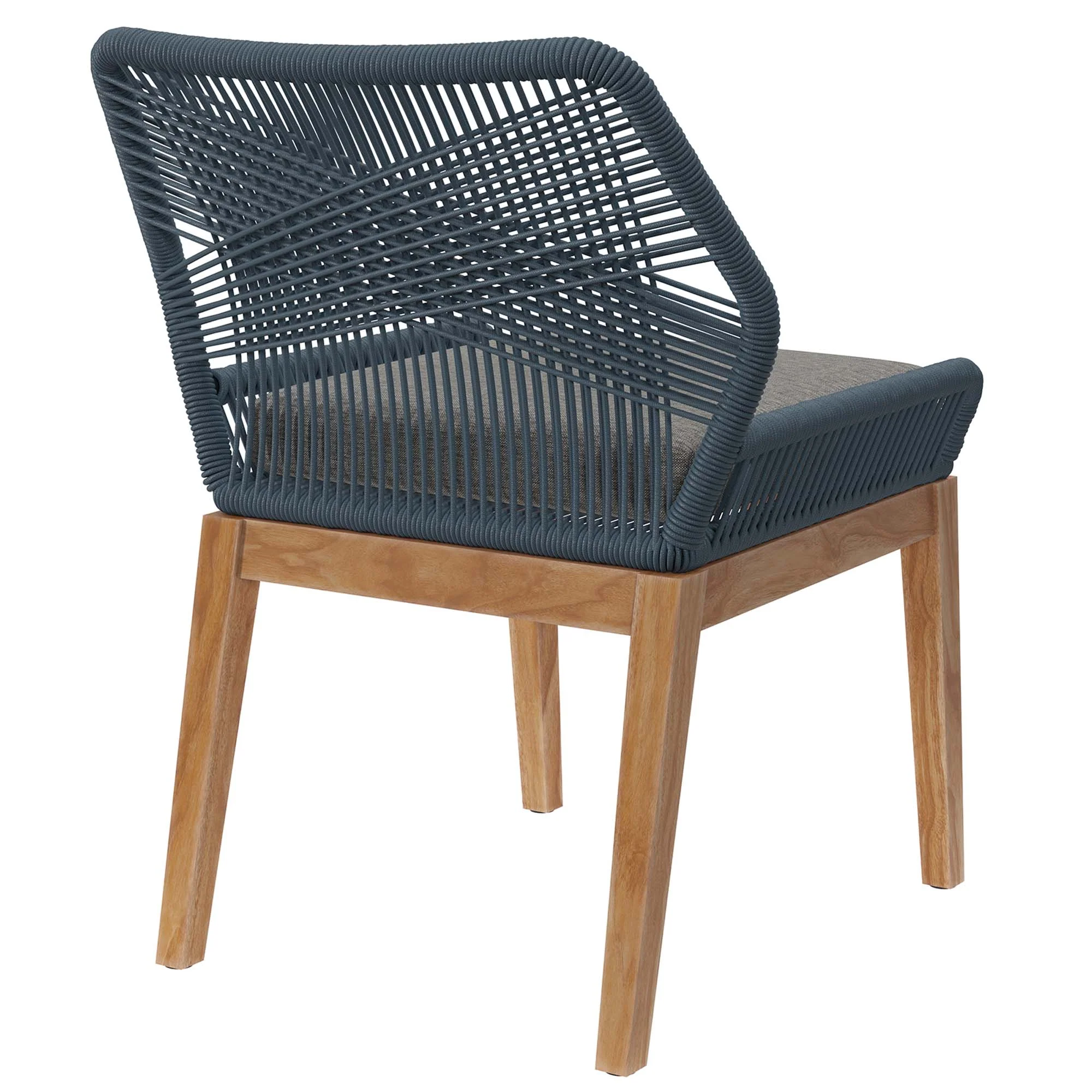 Wellspring Outdoor Patio Teak Wood Dining Chair by Modway - Image 4