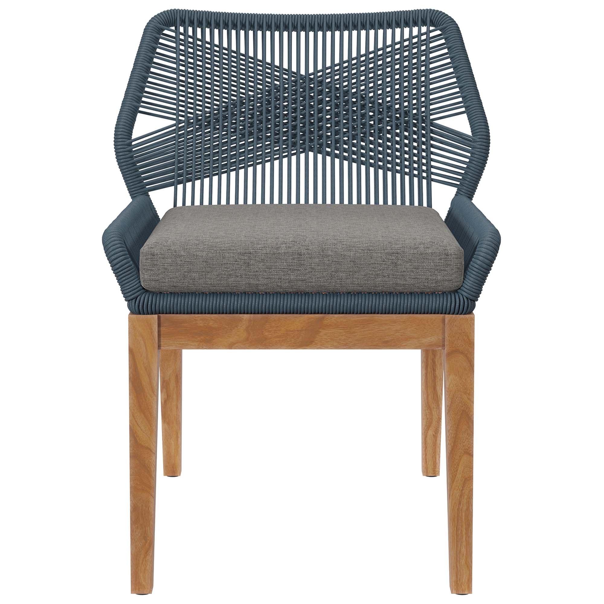 Wellspring Outdoor Patio Teak Wood Dining Chair by Modway - Image 5
