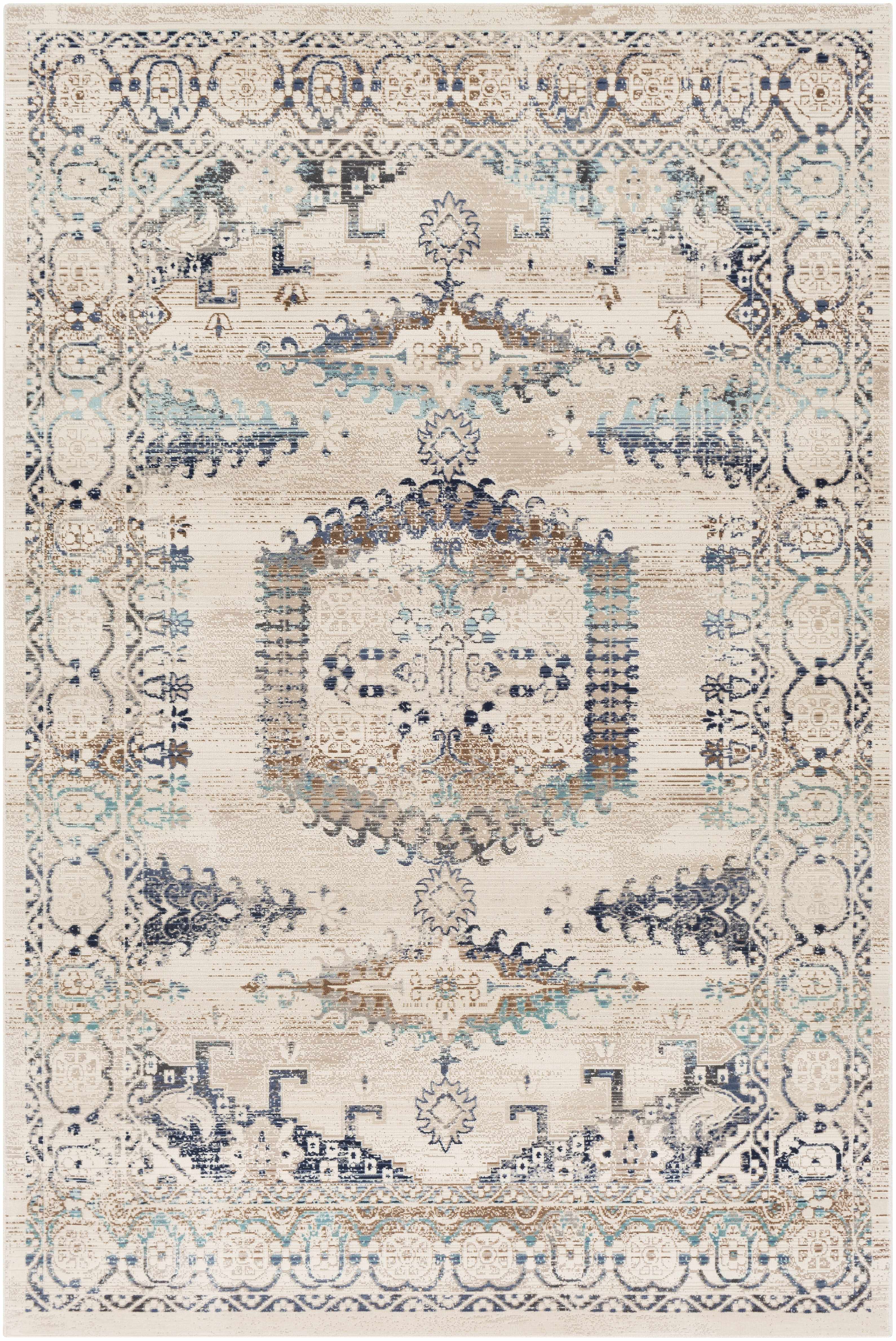 Wem Faded Neutral Area Rug - Clearance - Image 10