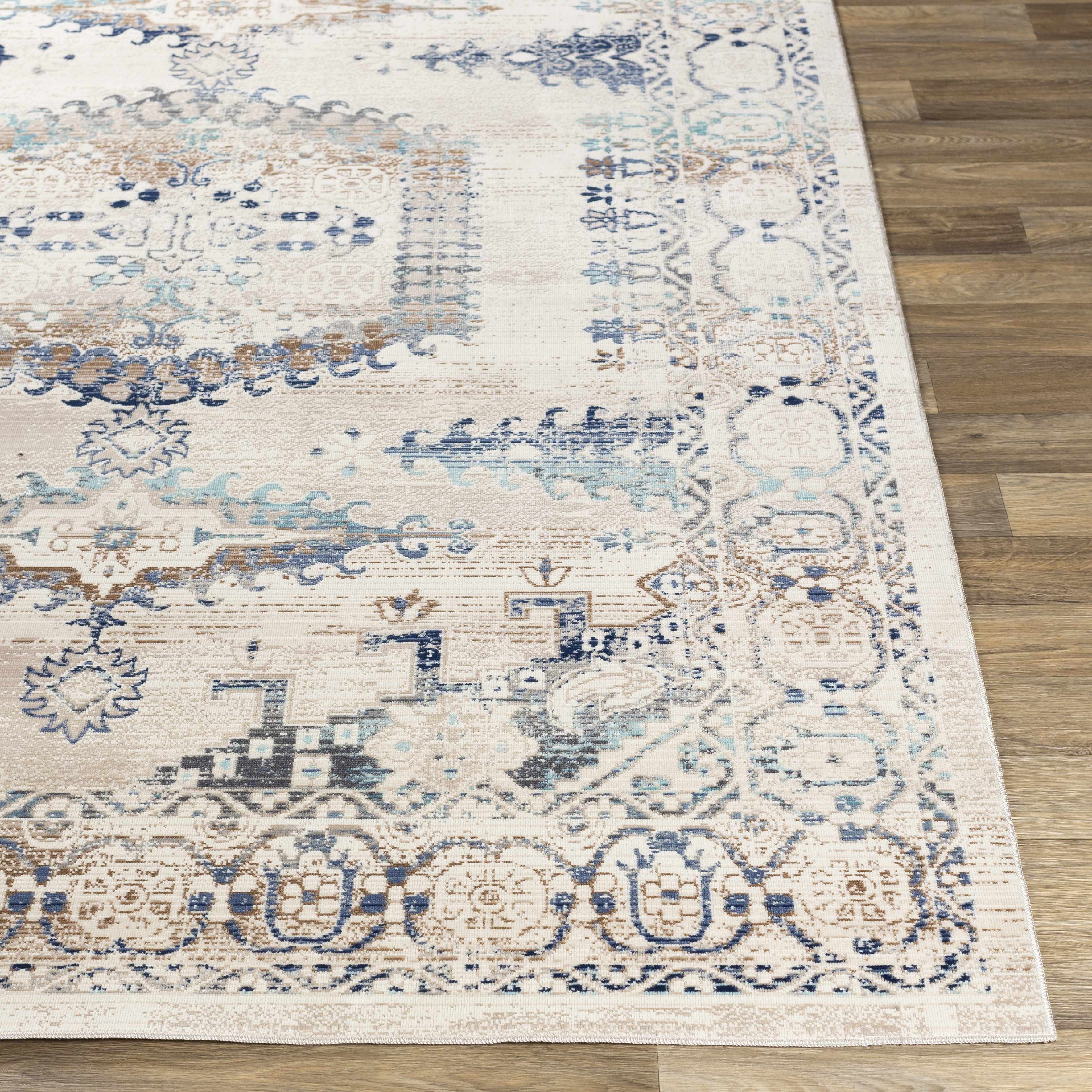 Wem Faded Neutral Area Rug - Clearance - Image 7