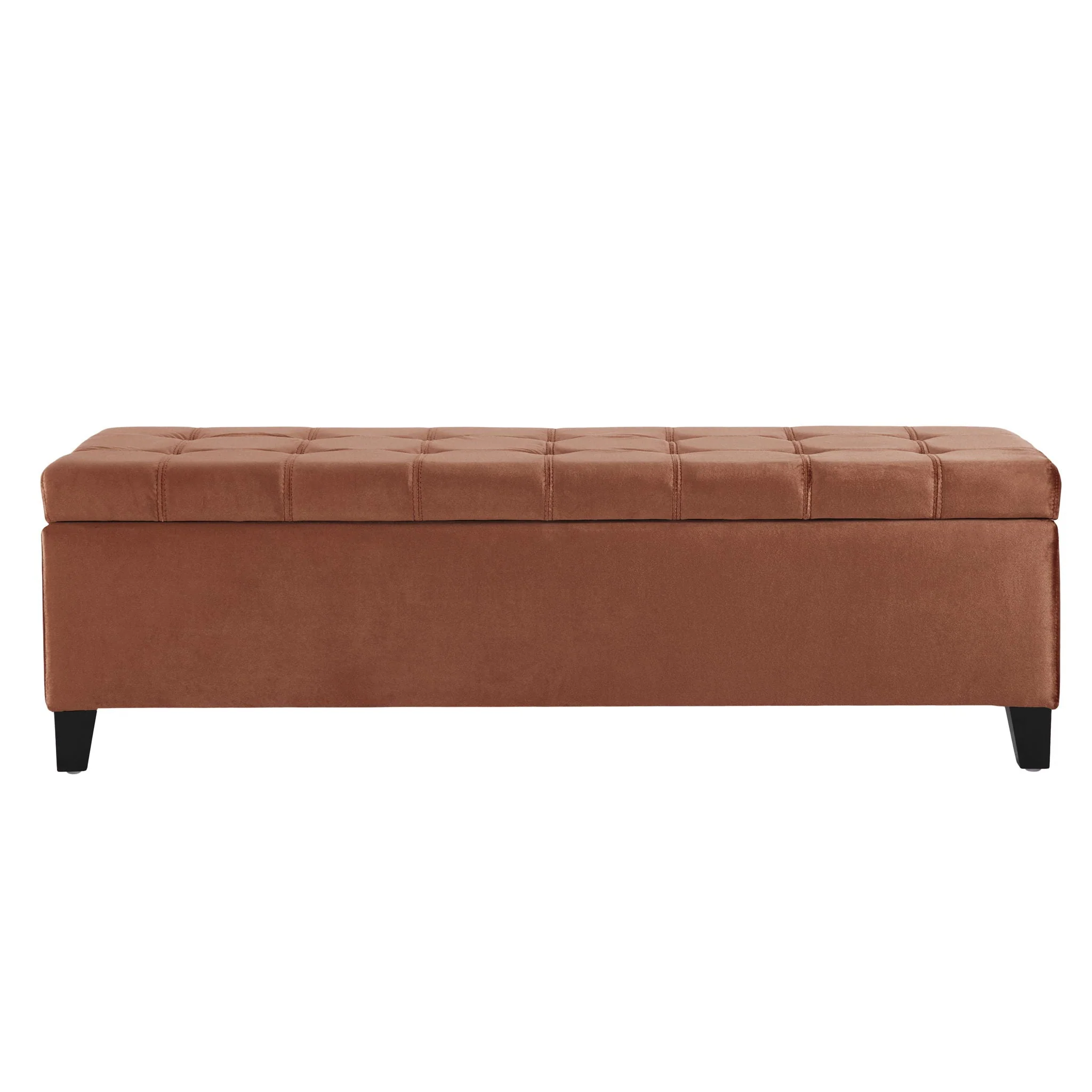 Wendover Elegant Tufted Storage Bench With Lift-Up Top And Birch Wood Legs - Image 8